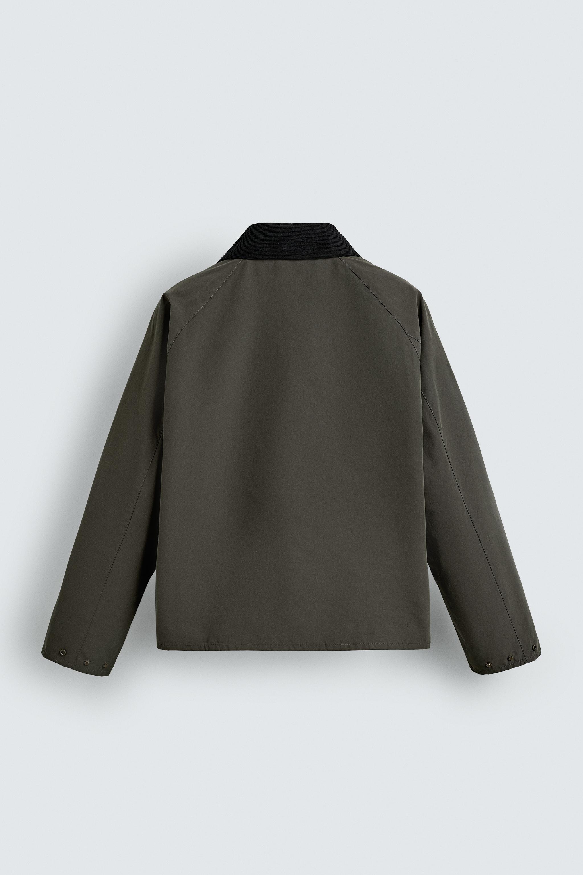 CONTRAST COLLAR TECHNICAL JACKET