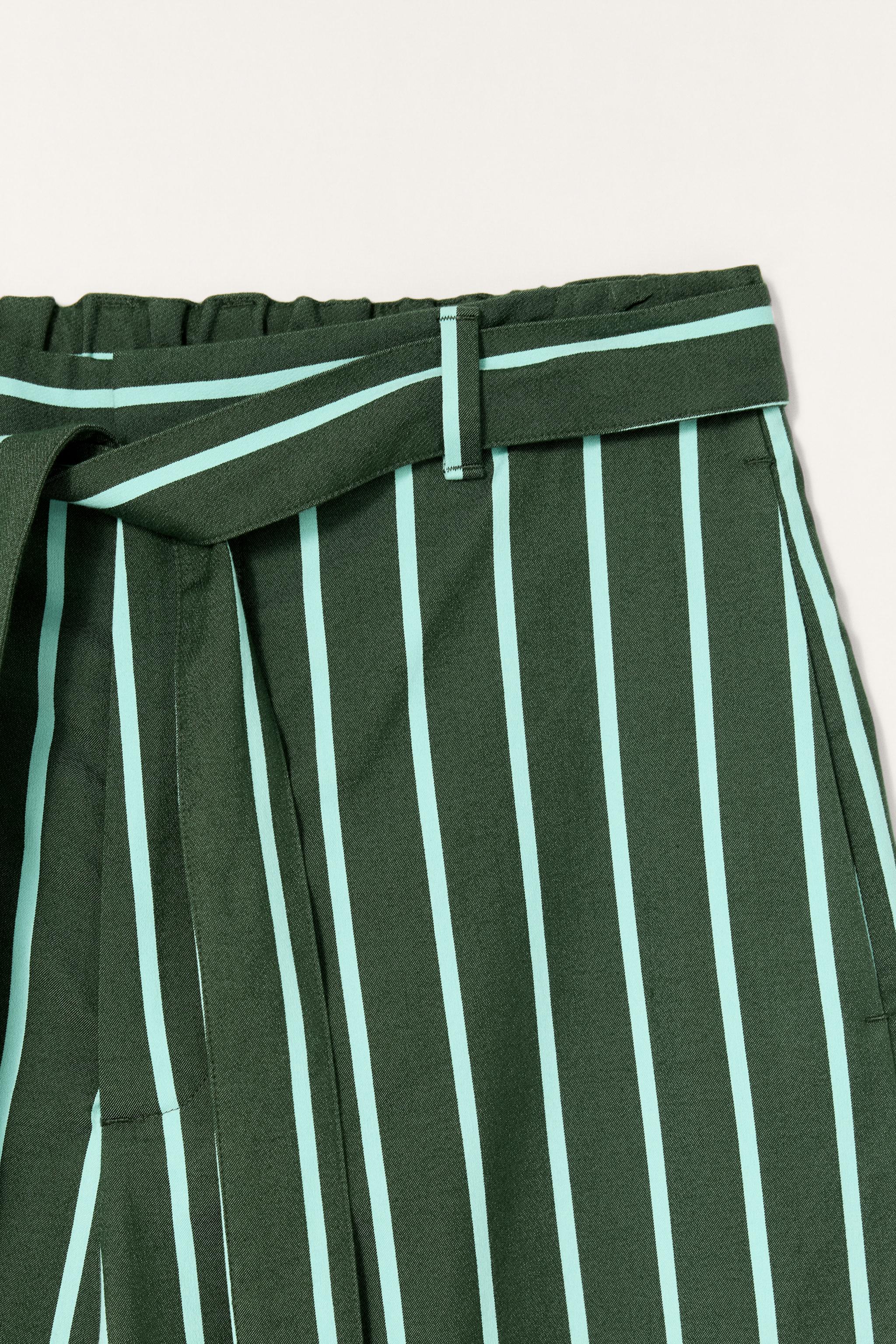 LIMITED EDITION STRIPED WIDE FIT PANTS
