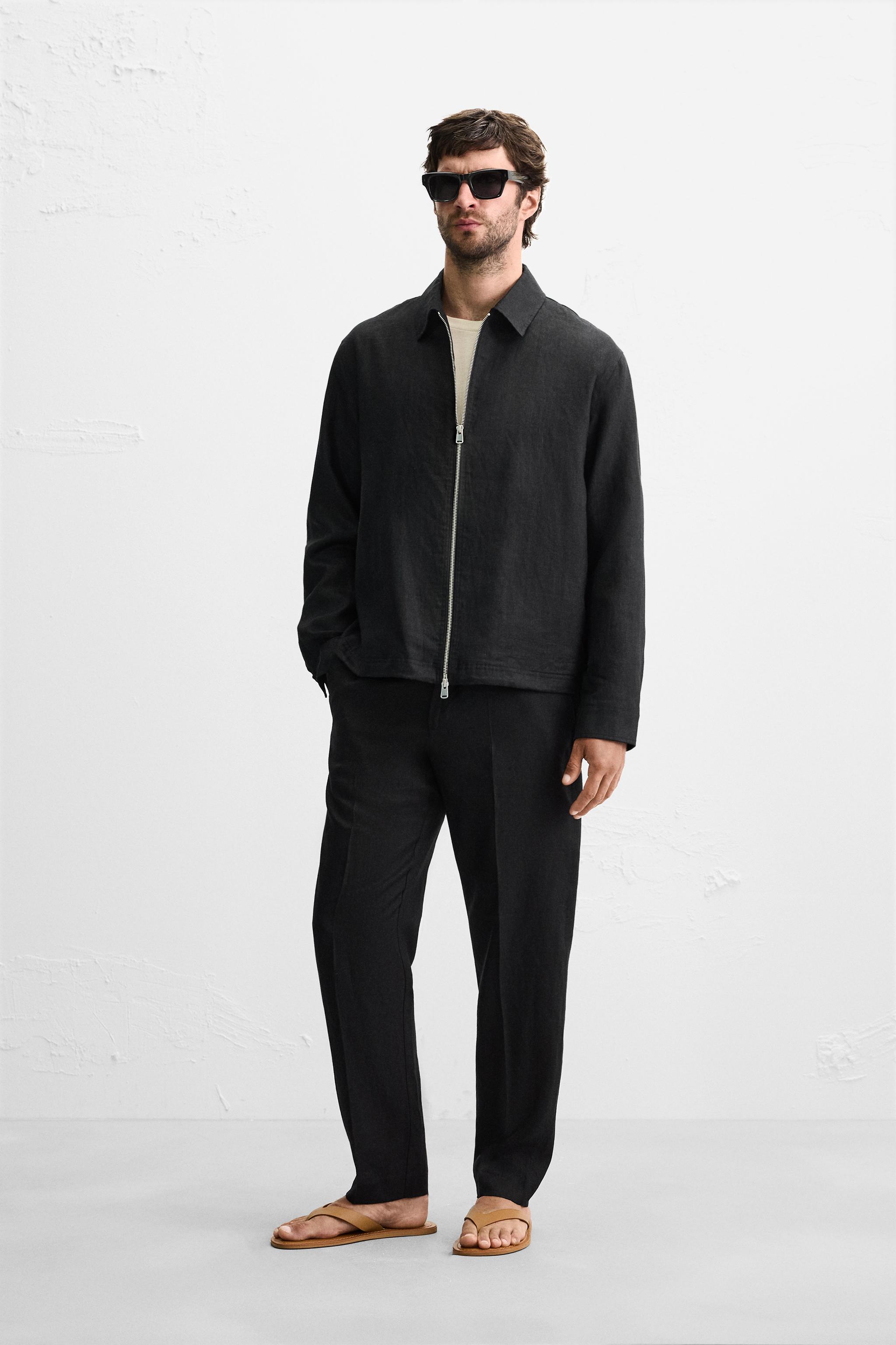 100% LINEN OVERSHIRT