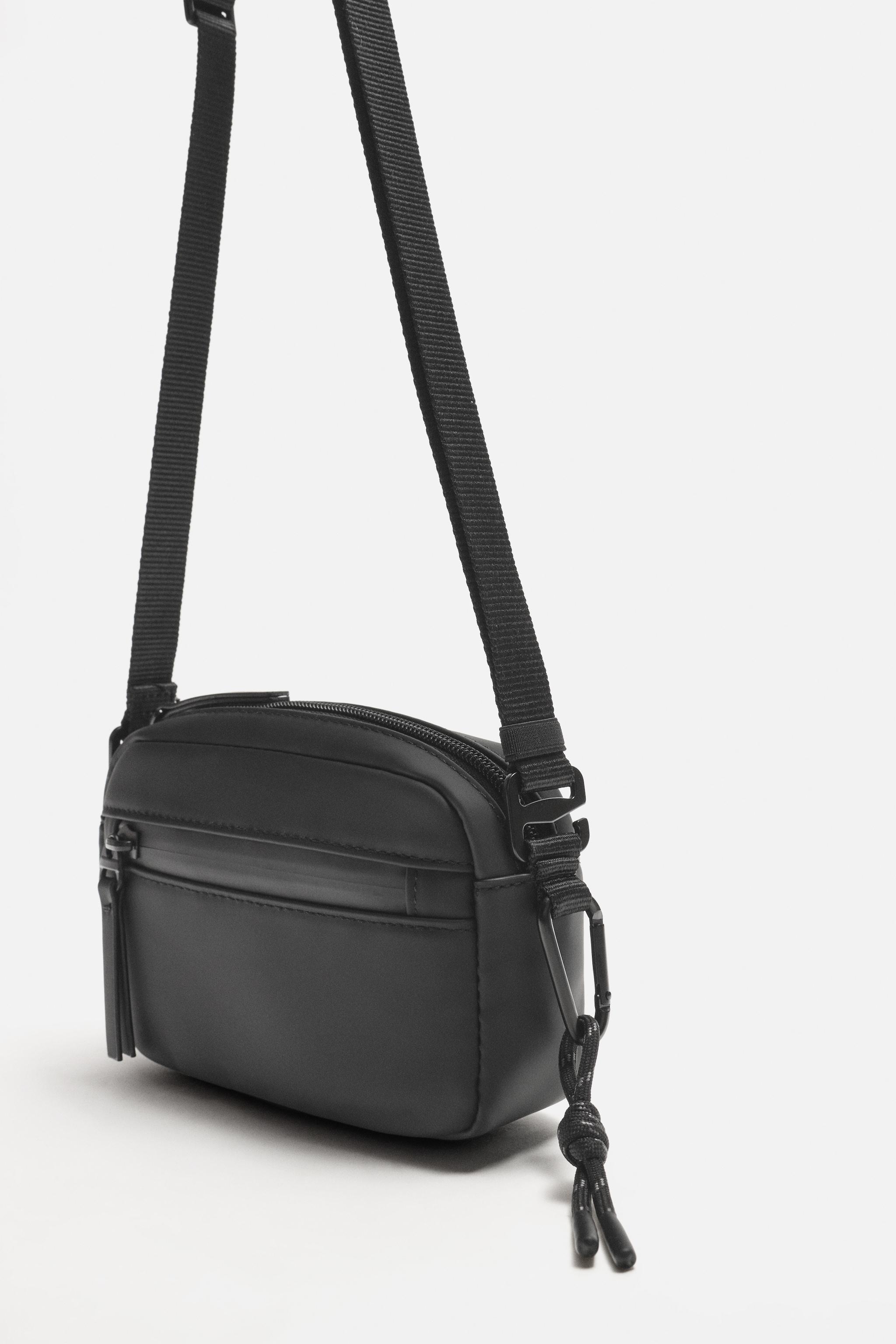 RUBBERIZED CROSSBODY BAG
