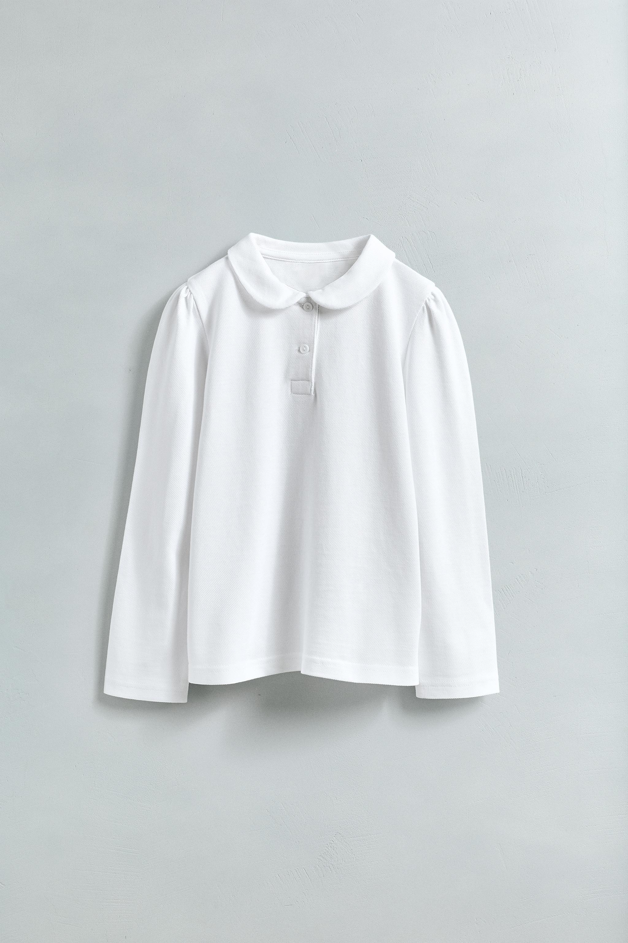 PIQUÉ PETER PAN COLLAR POLO SHIRT