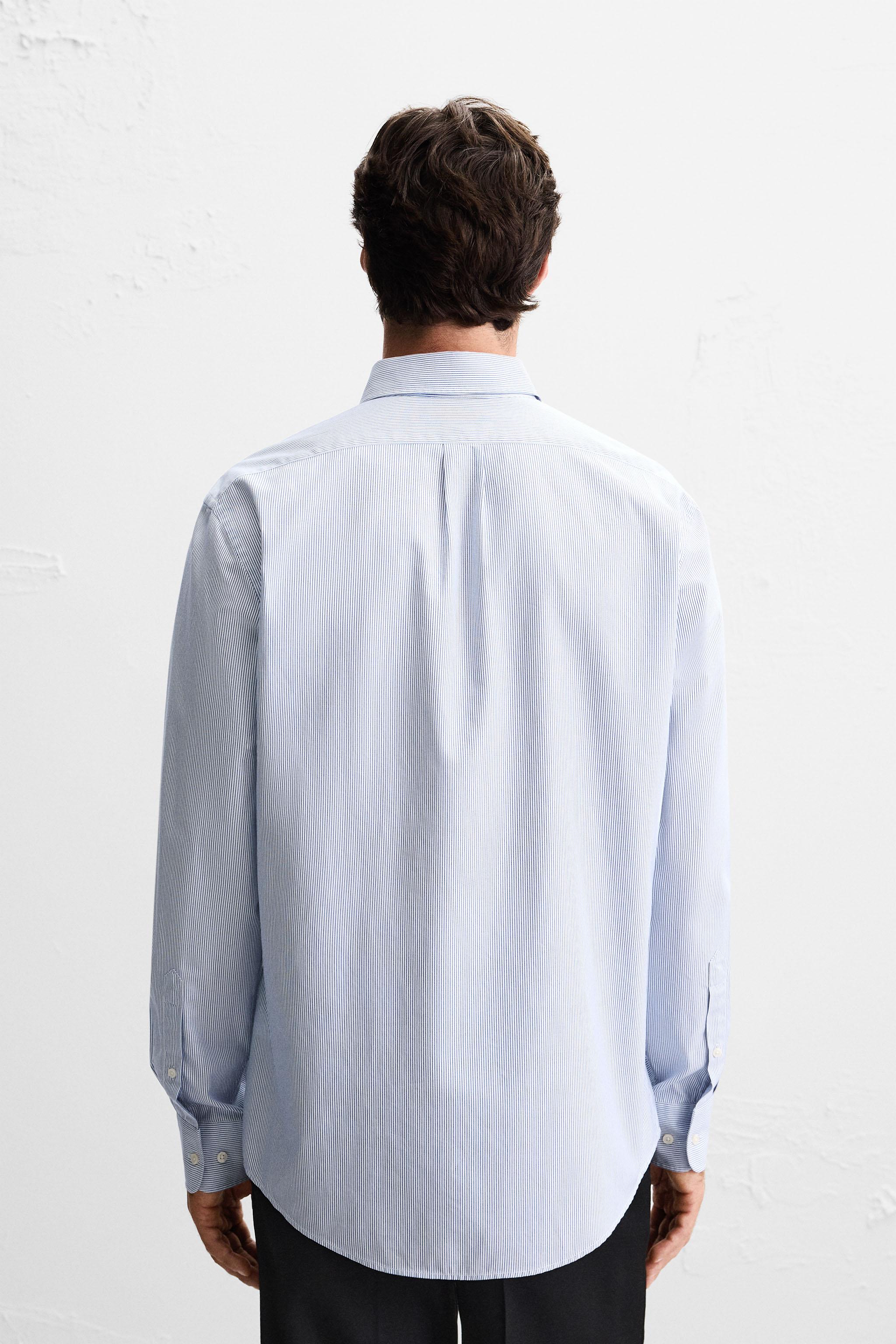 TEXTURED STRIPED SHIRT