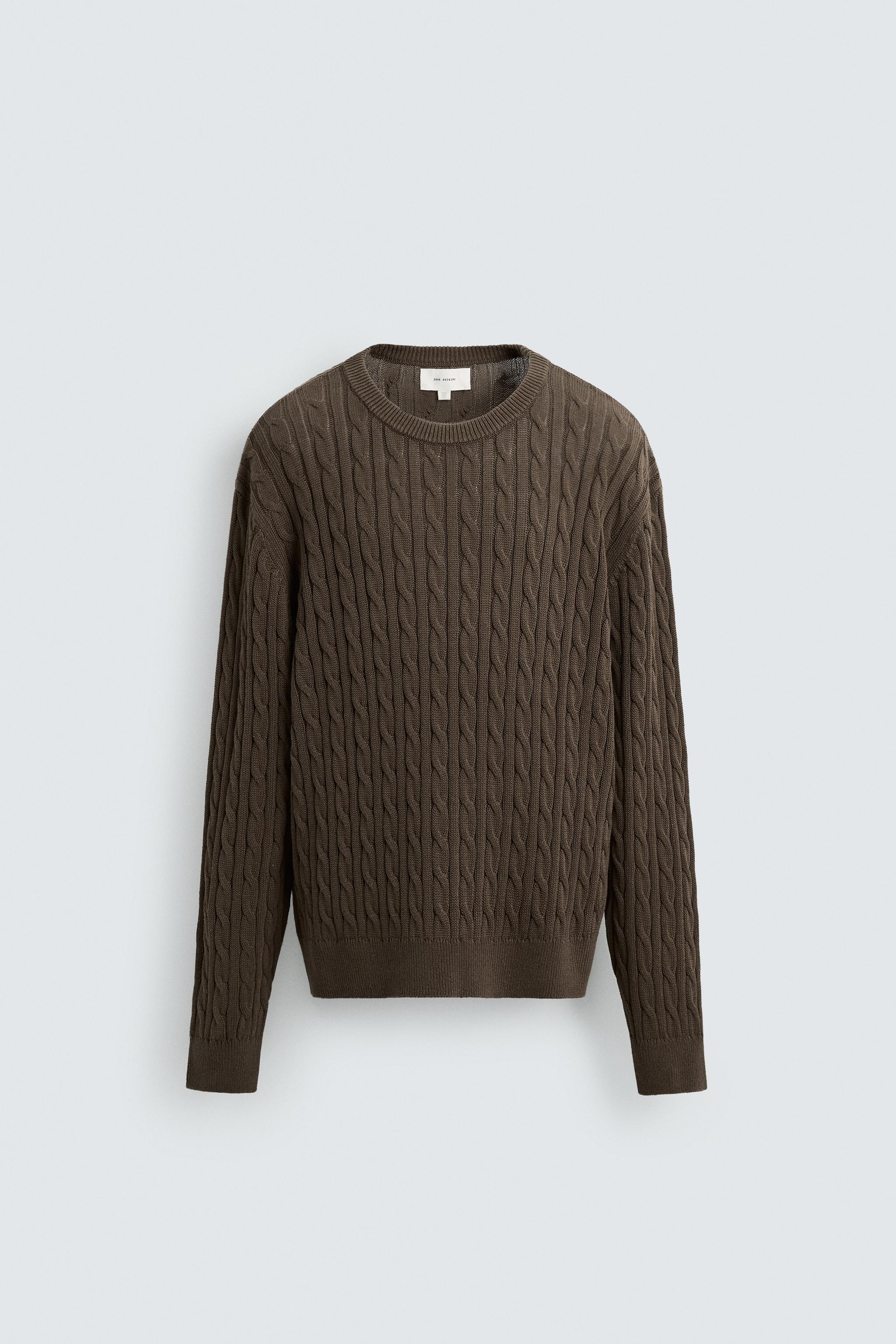 COTTON-HEMP TEXTURED SWEATER