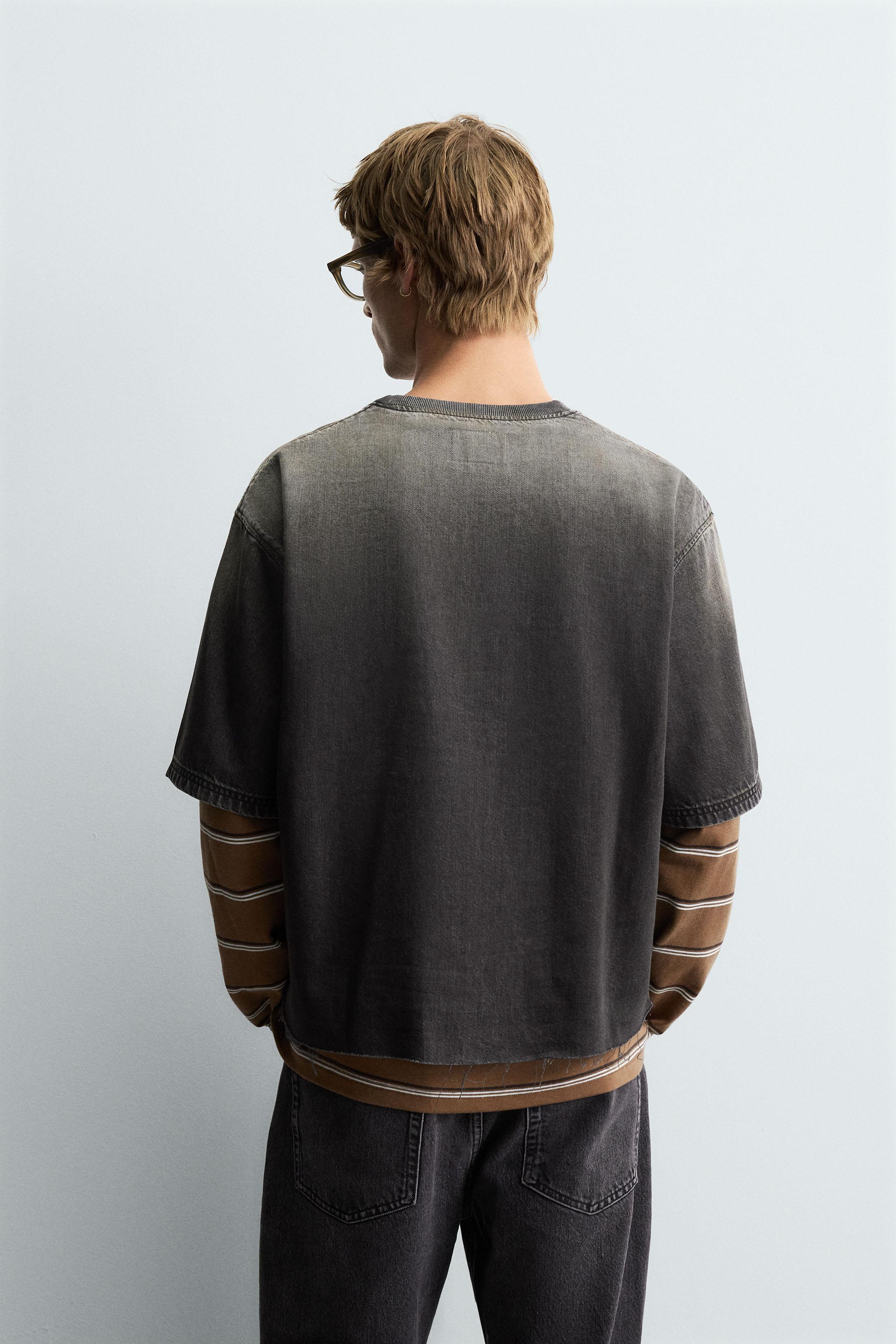 WASHED DENIM T-SHIRT