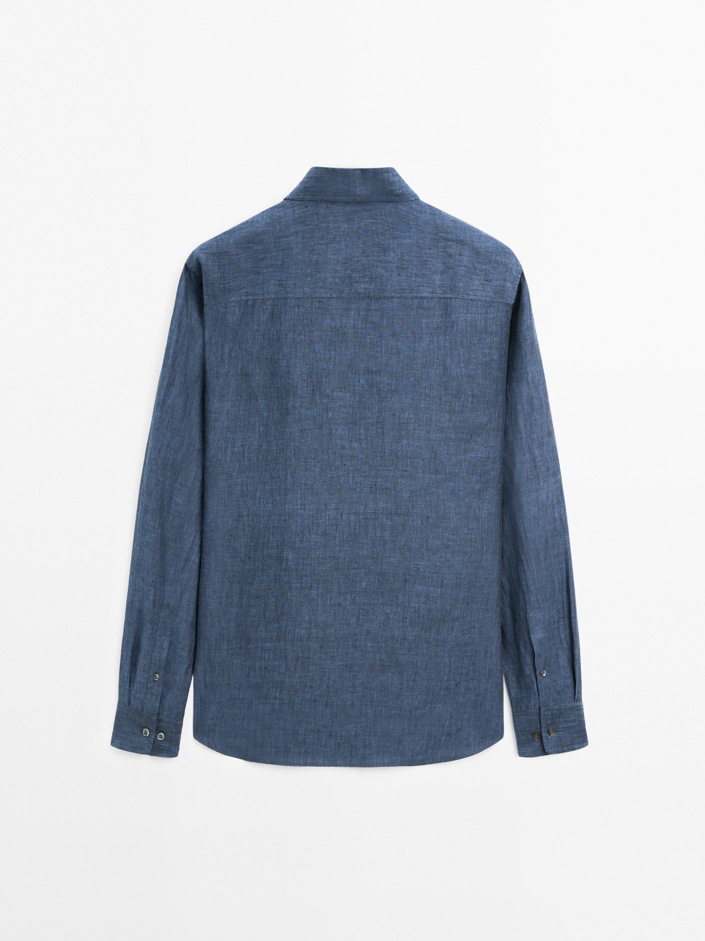 100% linen regular fit shirt