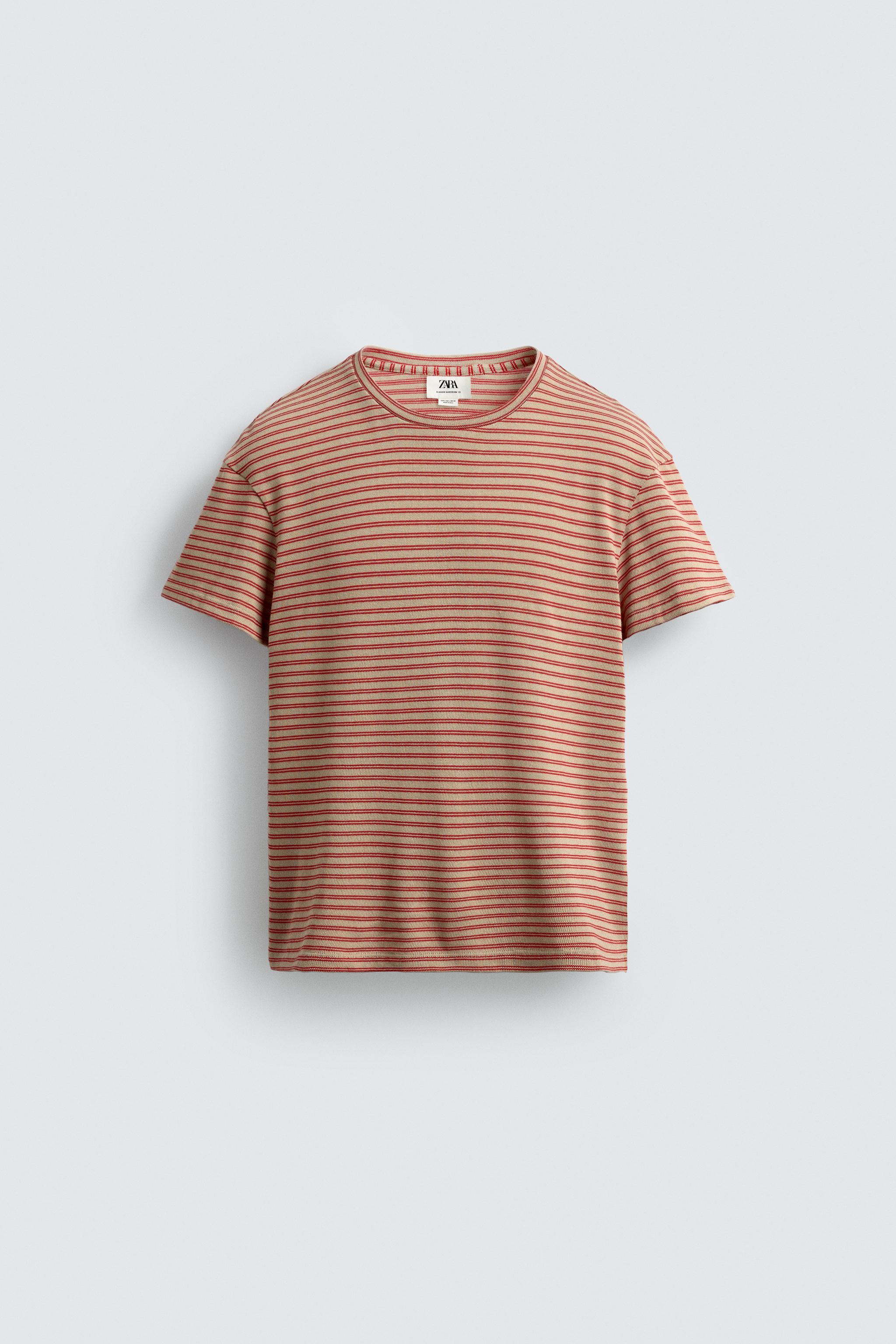 STRIPED JACQUARD T-SHIRT
