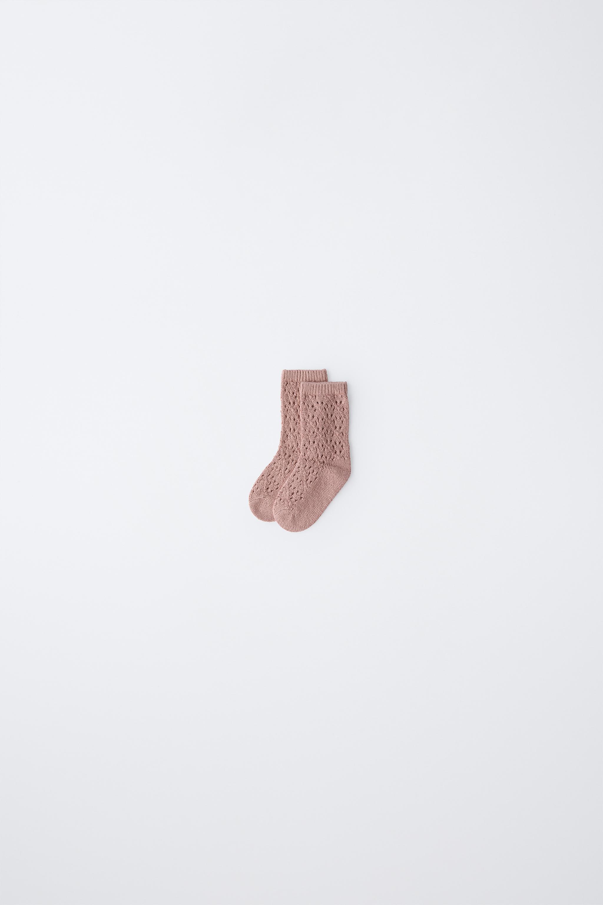 COTTON SILK KNIT SOCKS