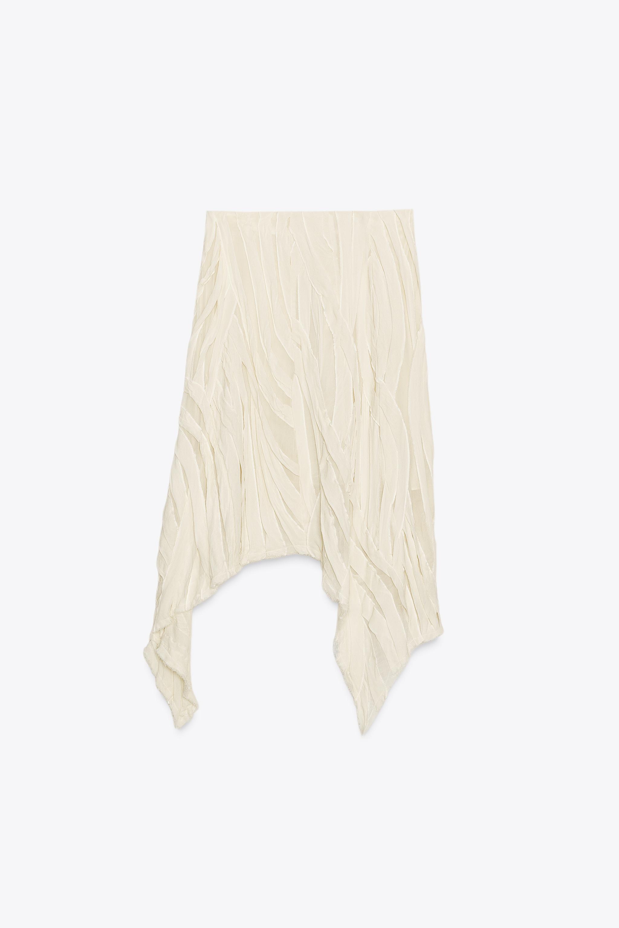 ZW COLLECTION ASYMMETRIC PLEATED SKIRT