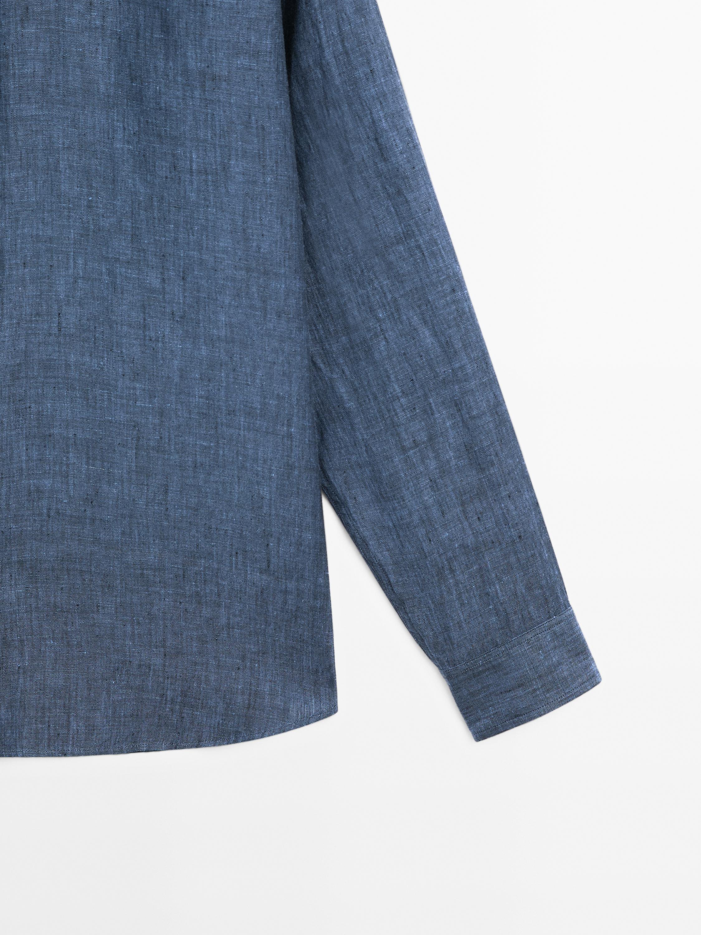 100% linen regular fit shirt