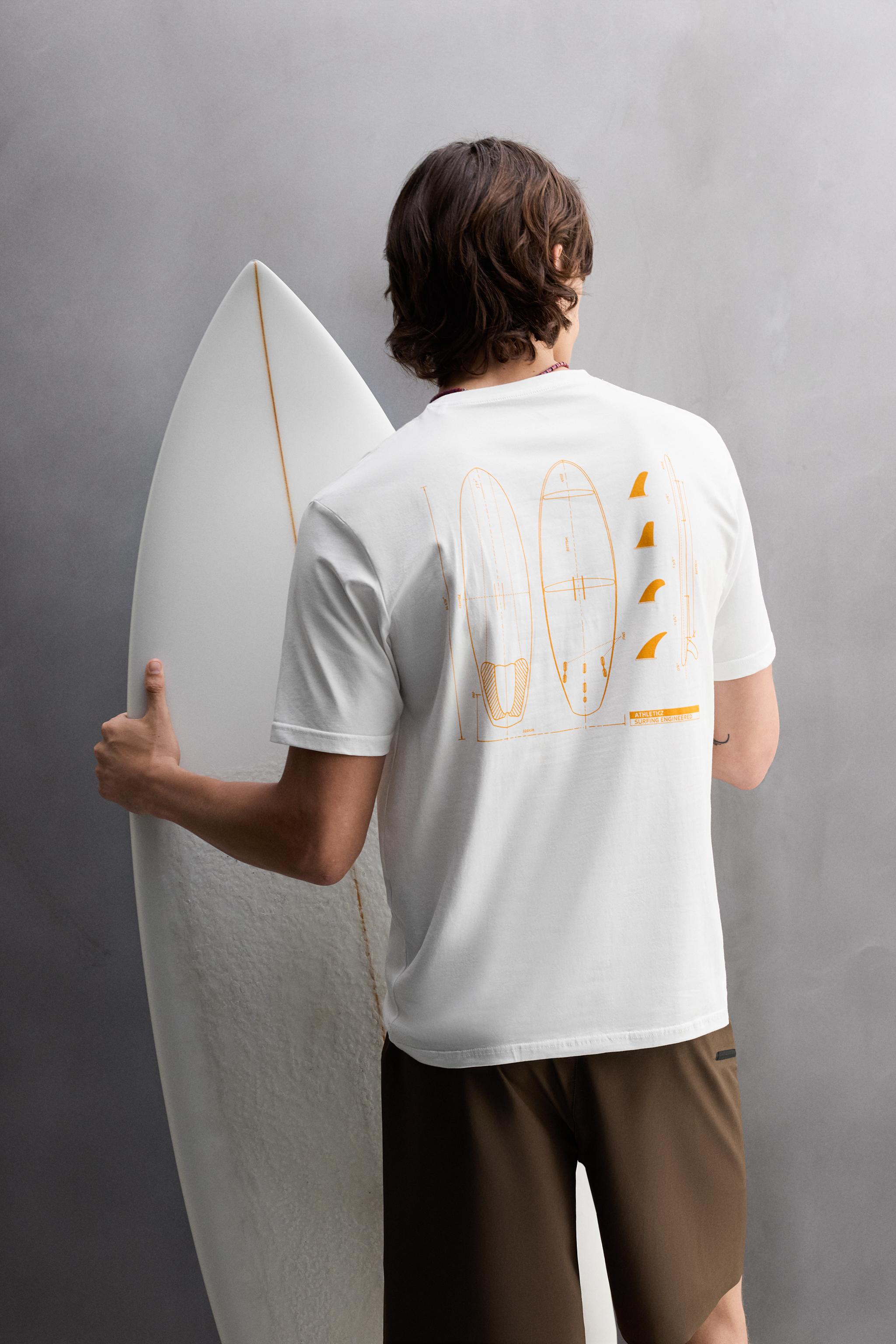 SURFBOARD PRINT T-SHIRT