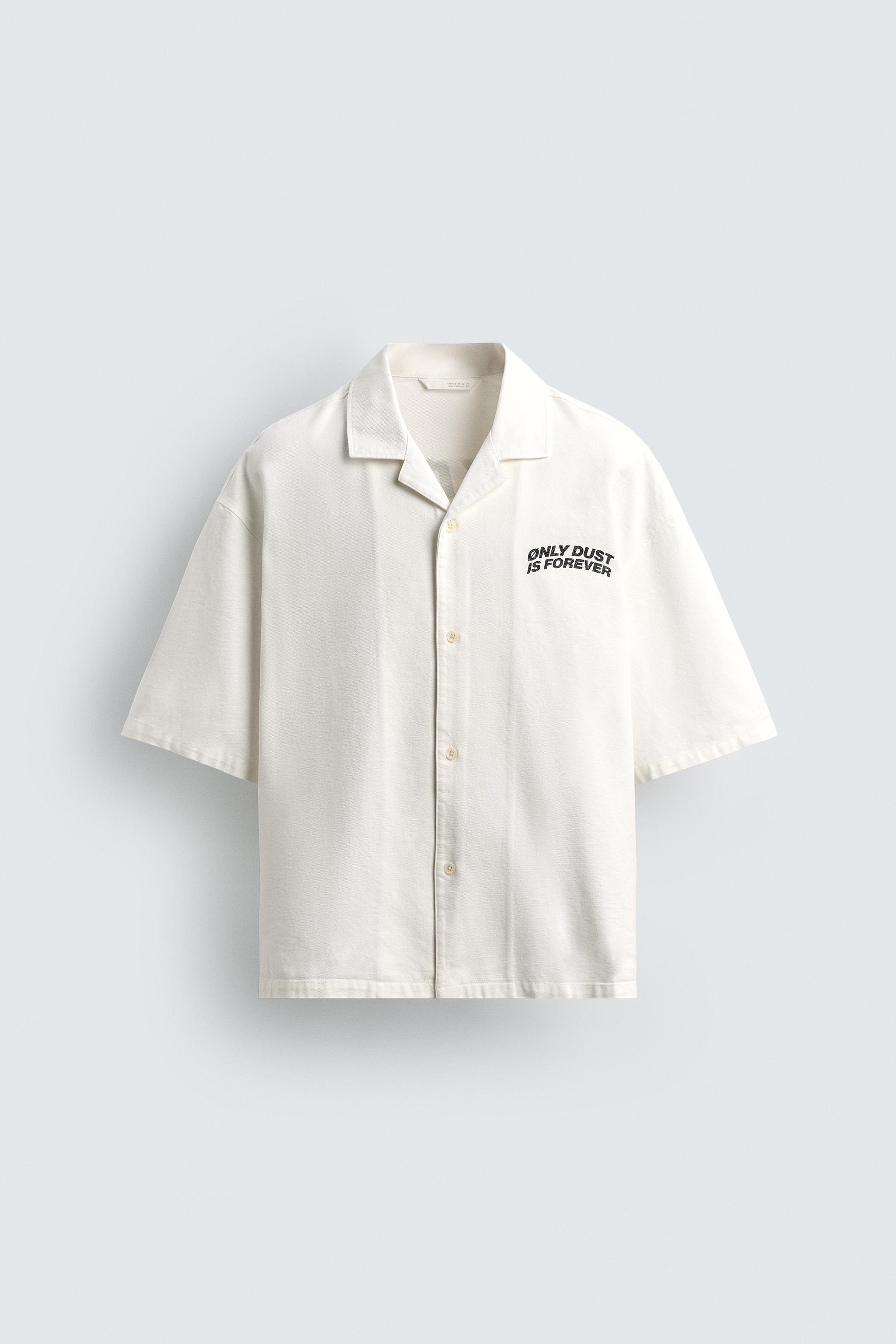 TEXTURED PRINT SHIRT