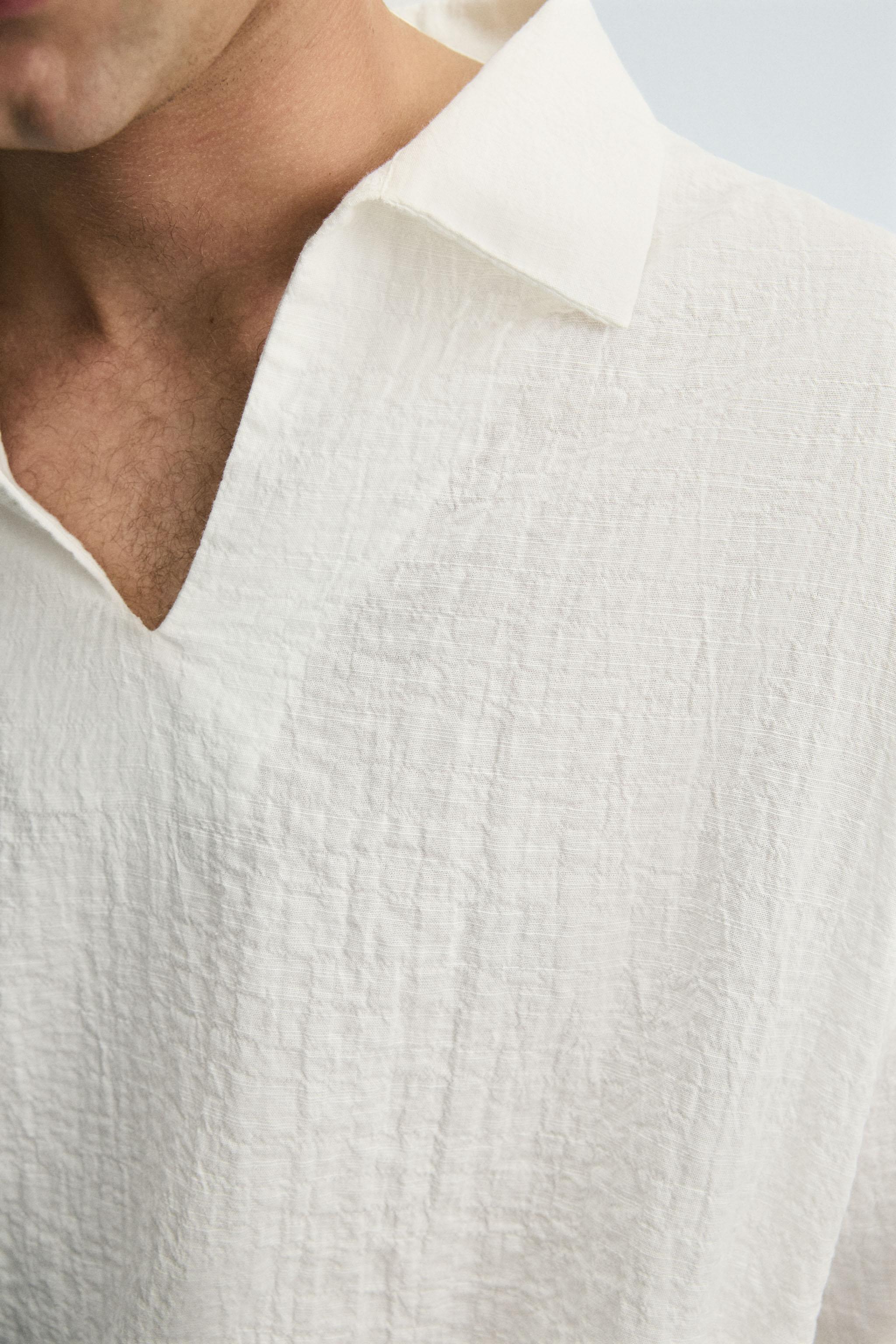 TEXTURED POLO SHIRT