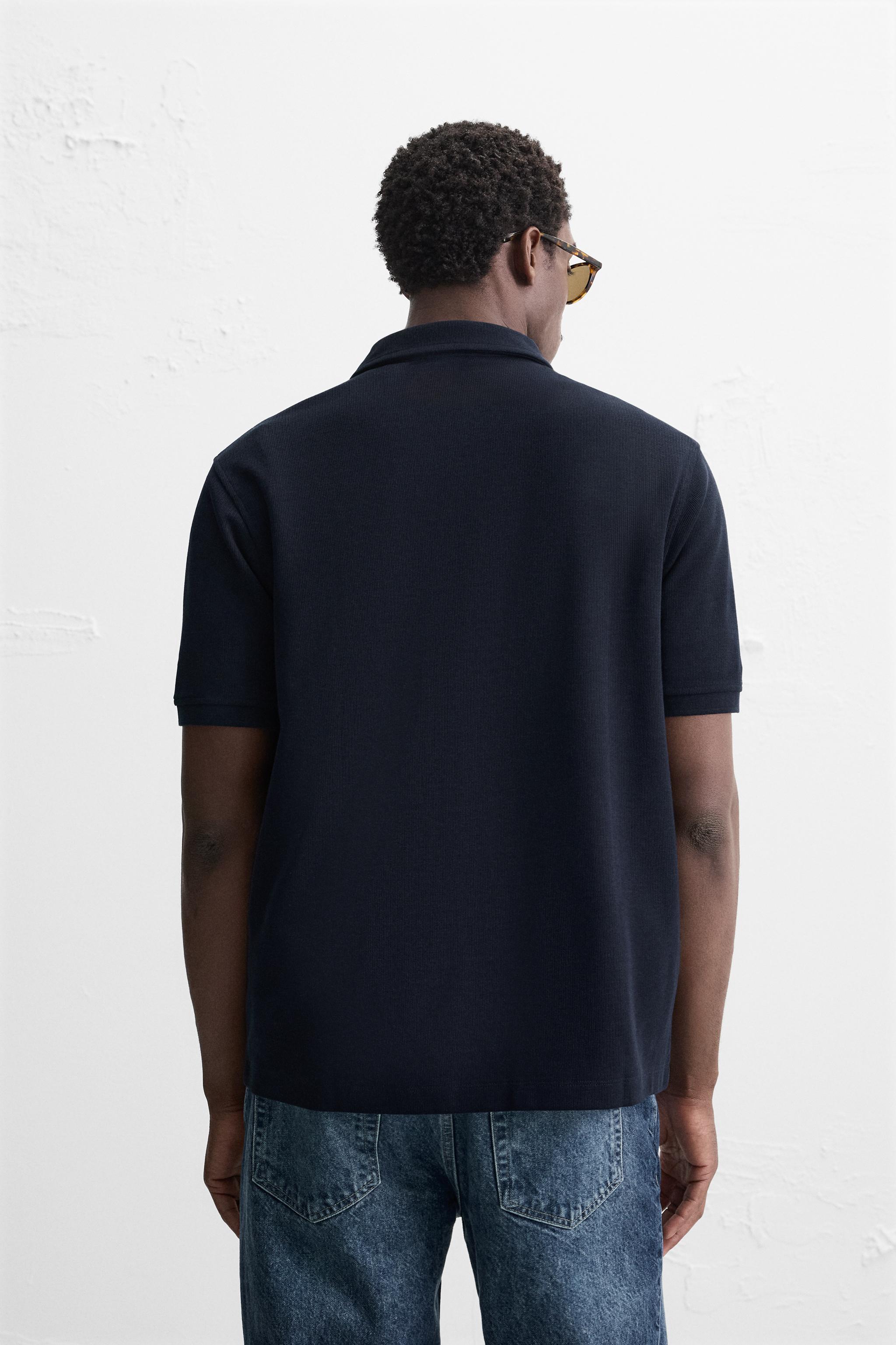 BASIC TEXTURED POLO SHIRT