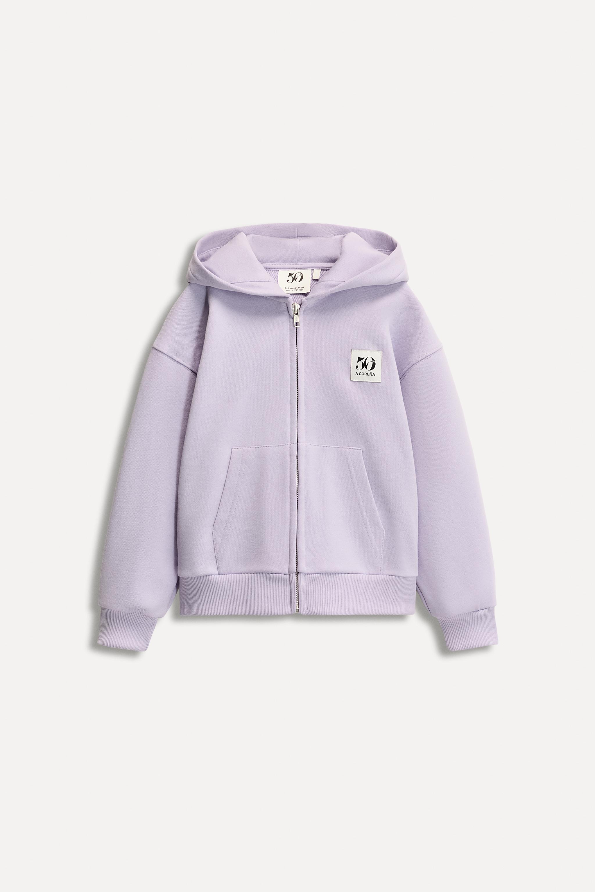 6-14 YEARS/ 50TH ANNIVERSARY LABEL ZIP-UP SWEATSHIRT