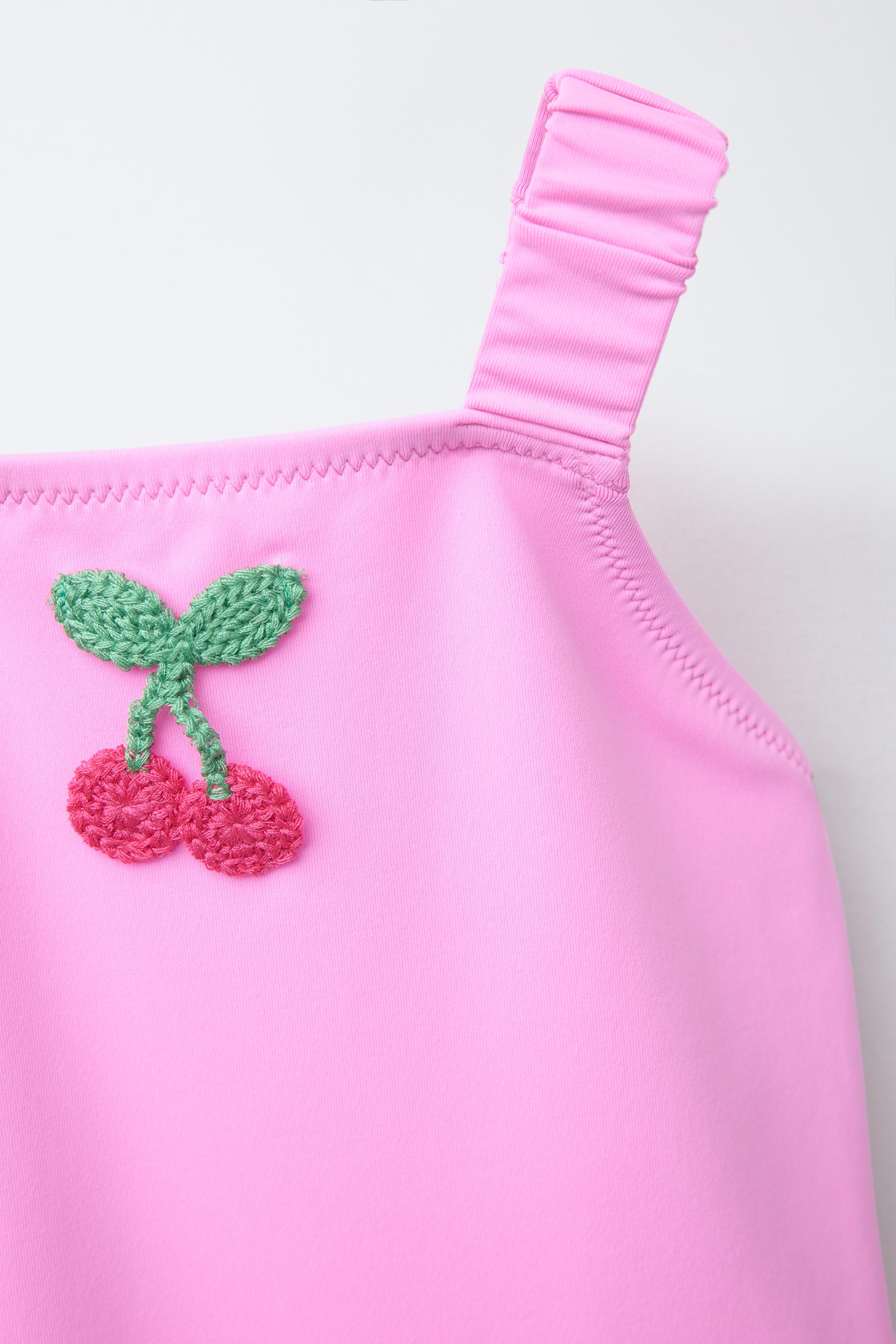2-6 YEARS/ CHERRY CROCHET SWIMSUIT