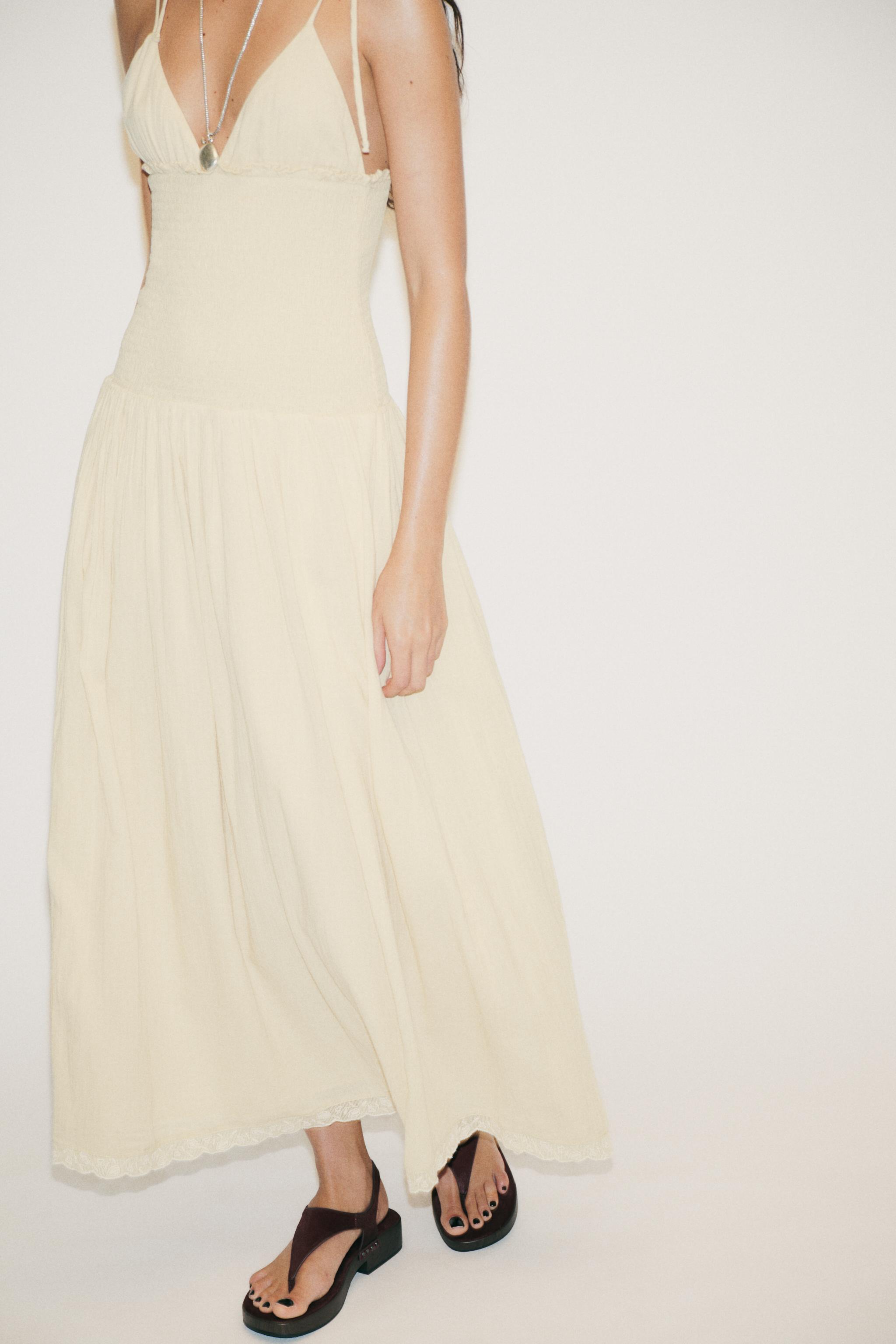 COMBINATION HONEYCOMB MIDI DRESS