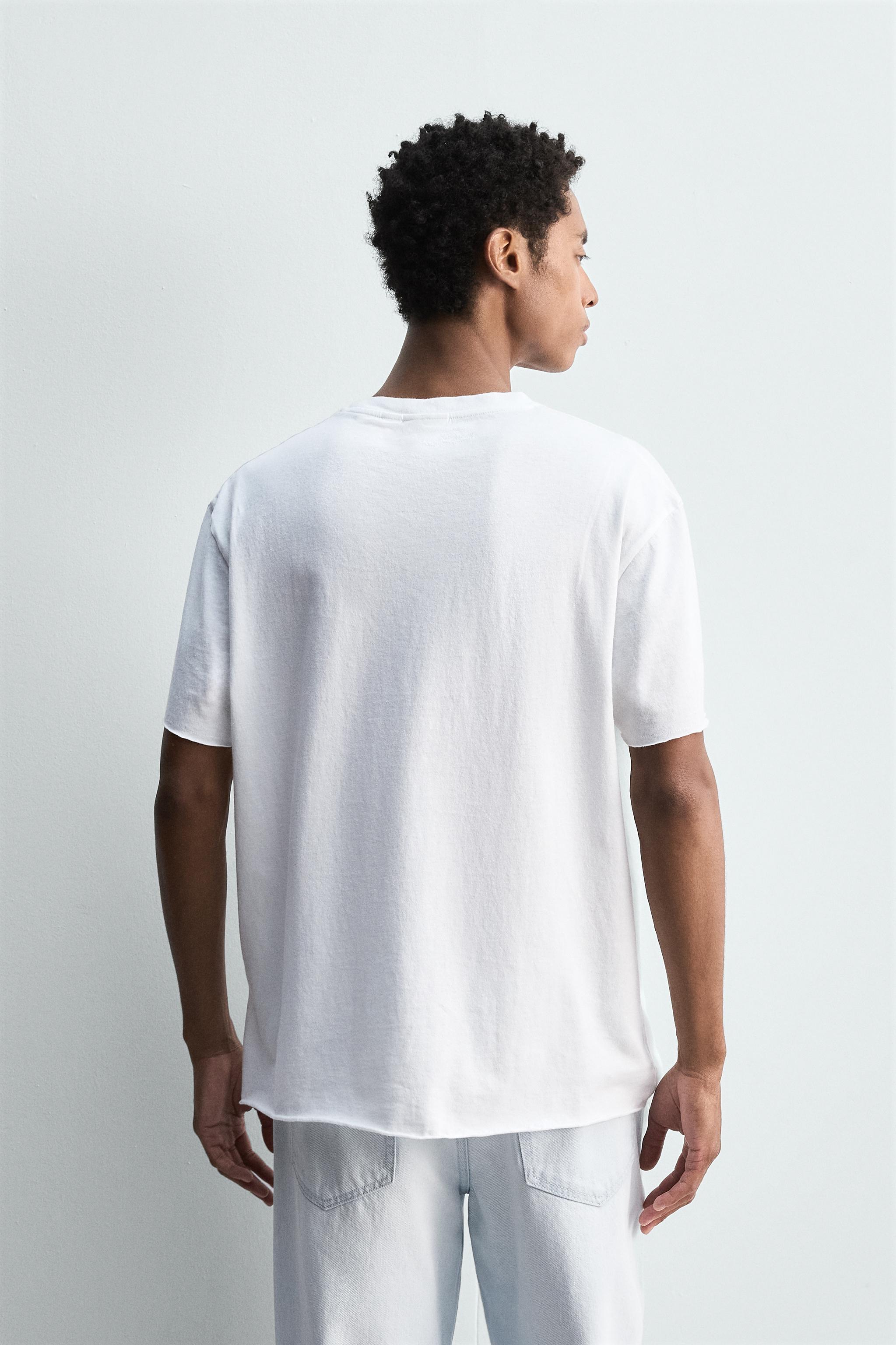 LIGHTWEIGHT T-SHIRT WITH IRREGULAR FINISH