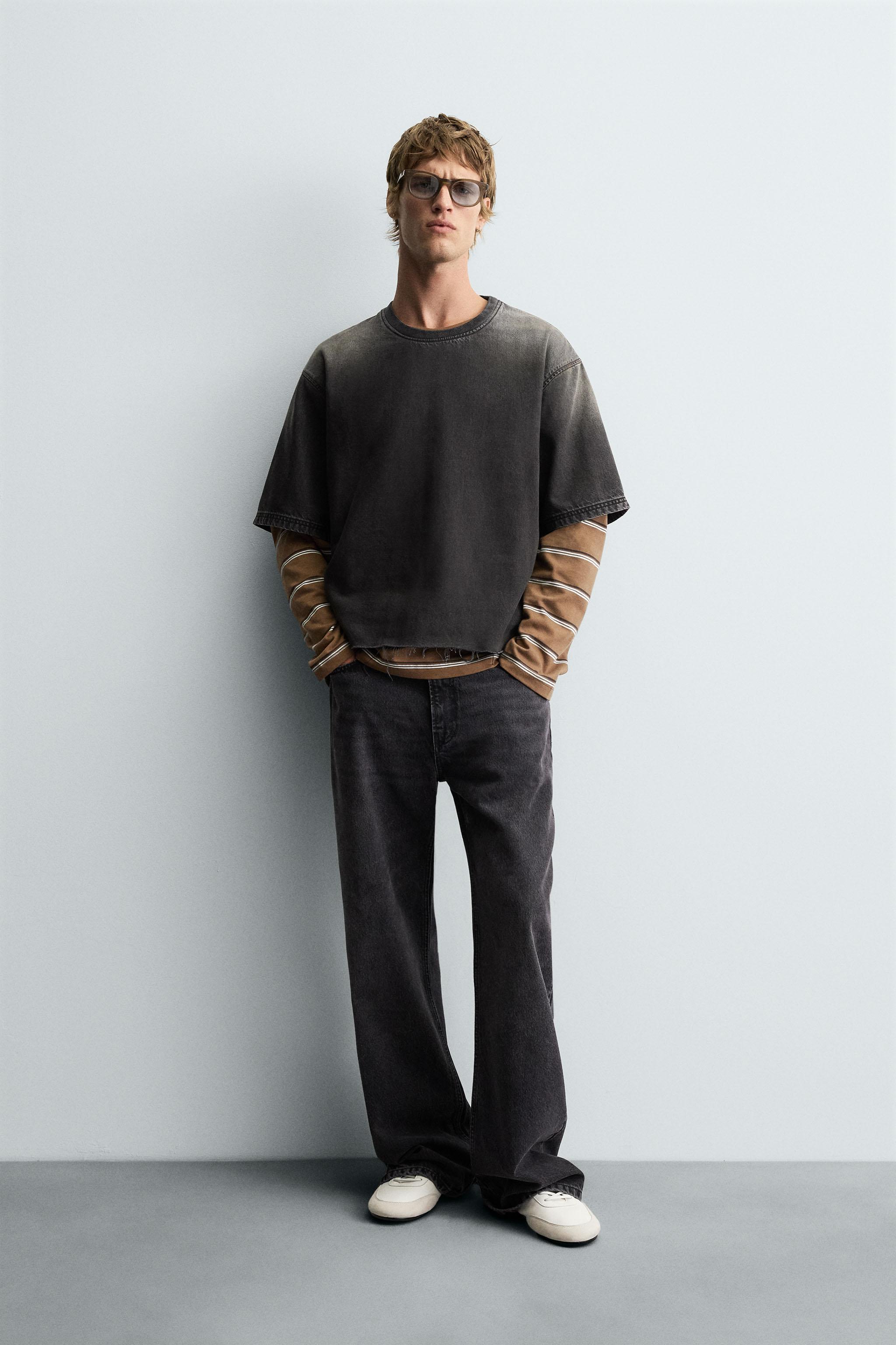 WASHED DENIM T-SHIRT