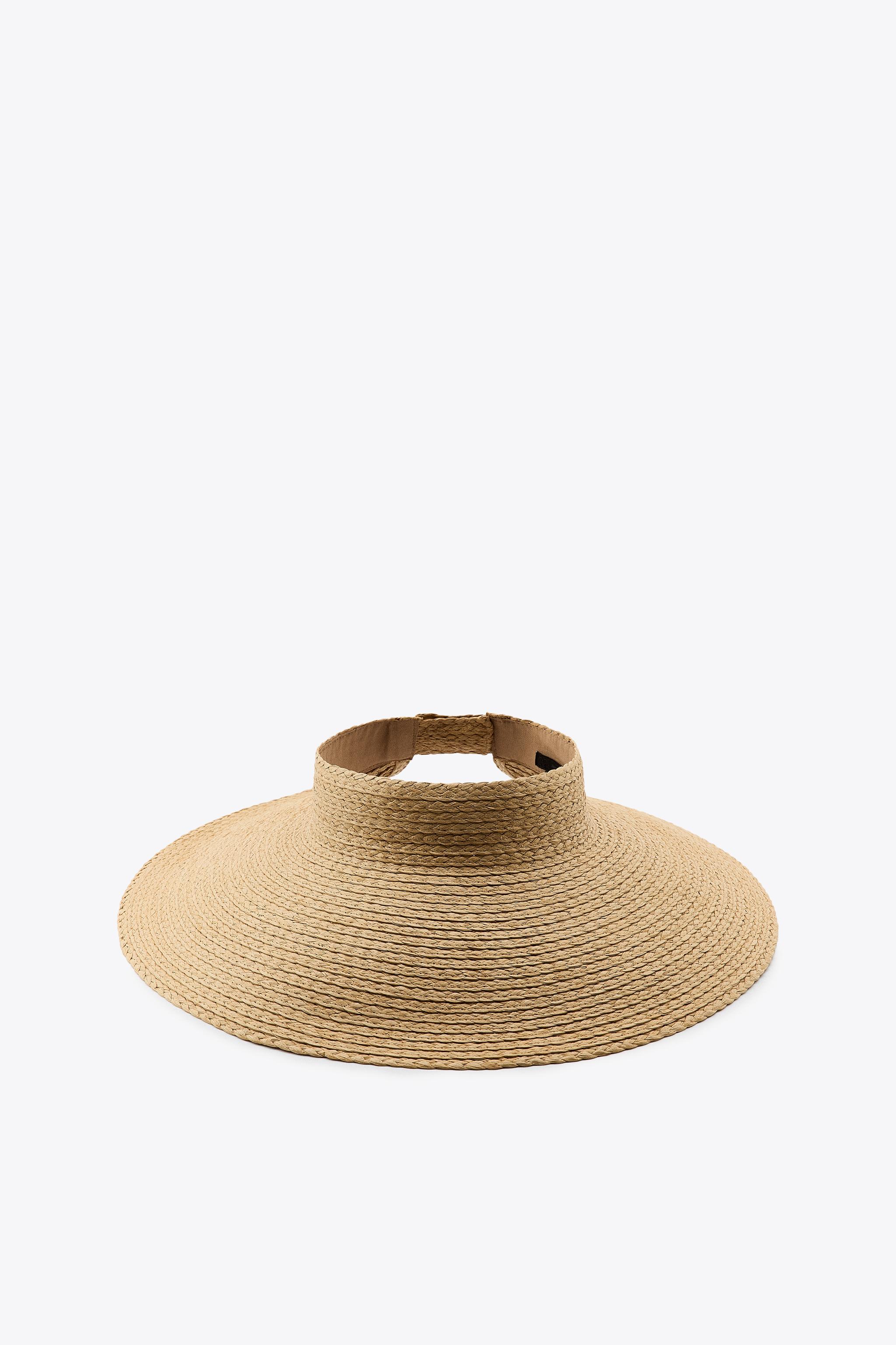 WIDE BRIM WOVEN VISOR