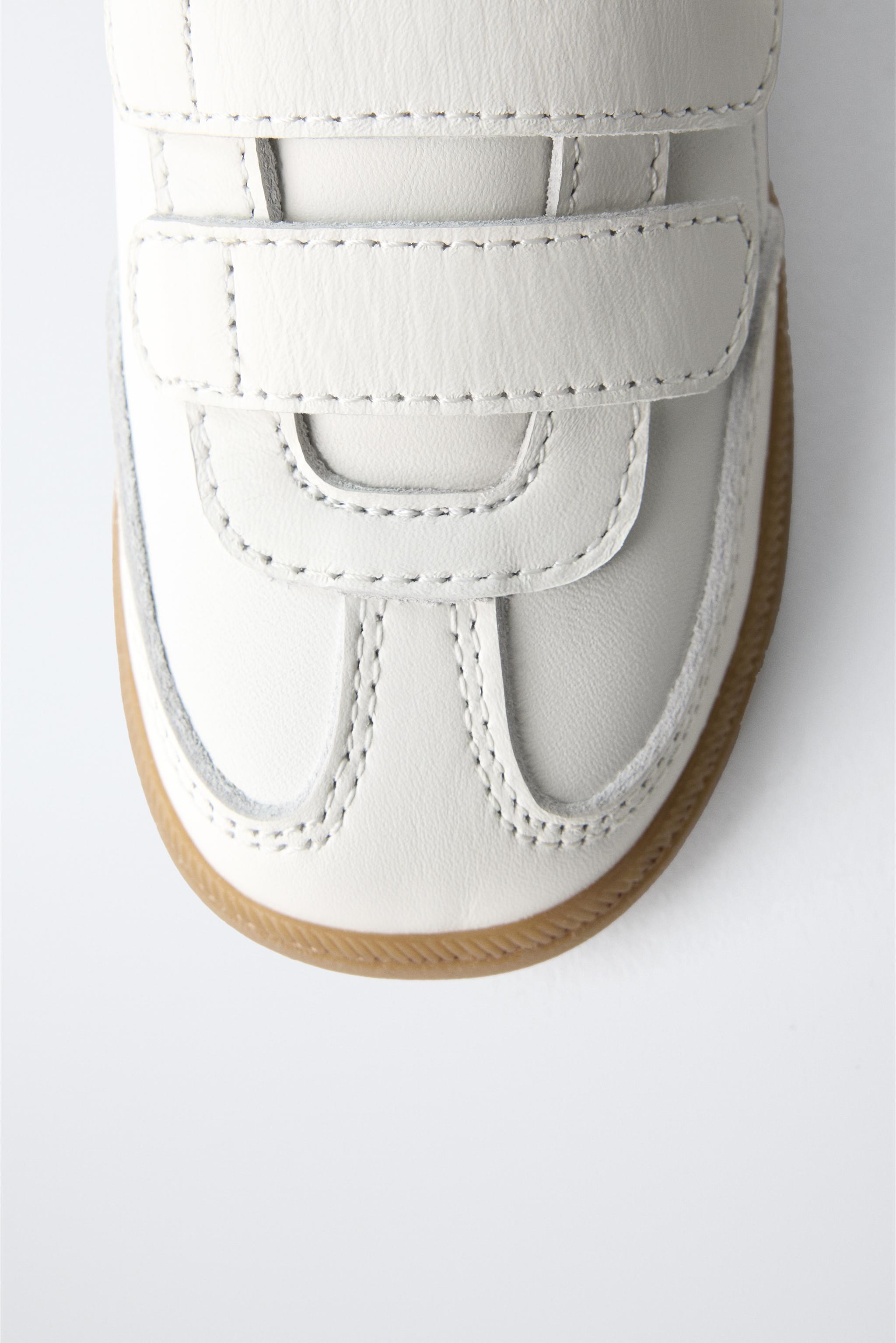 LEATHER STRAP SNEAKERS