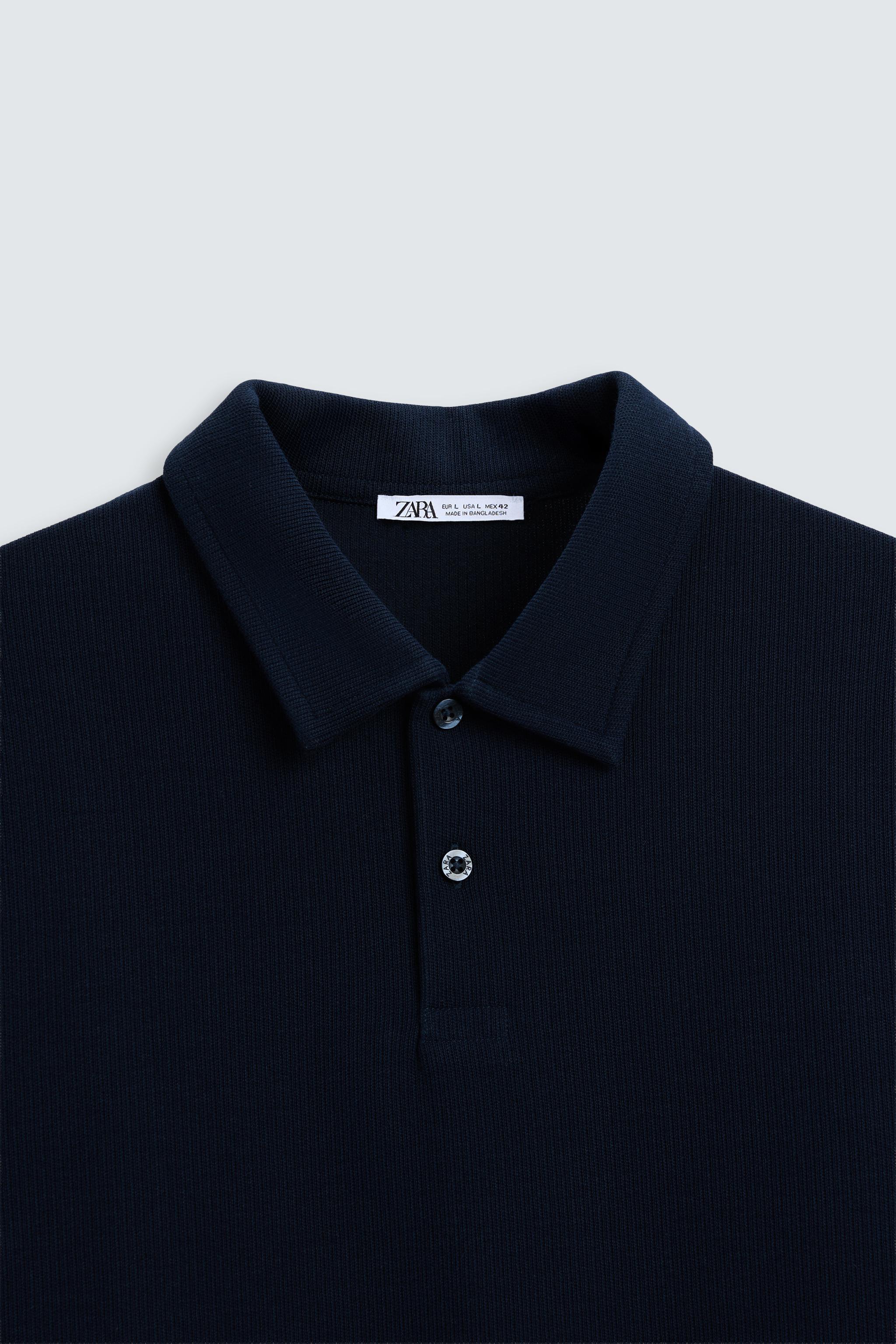 BASIC TEXTURED POLO SHIRT