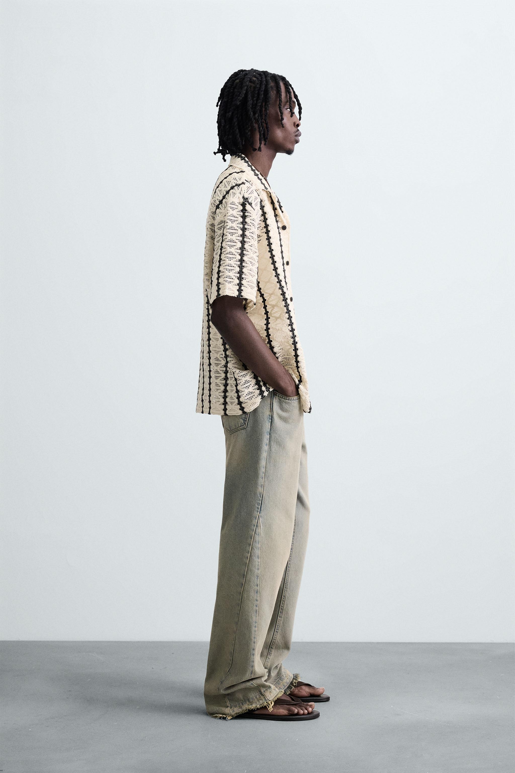 TEXTURED CROCHET SHIRT