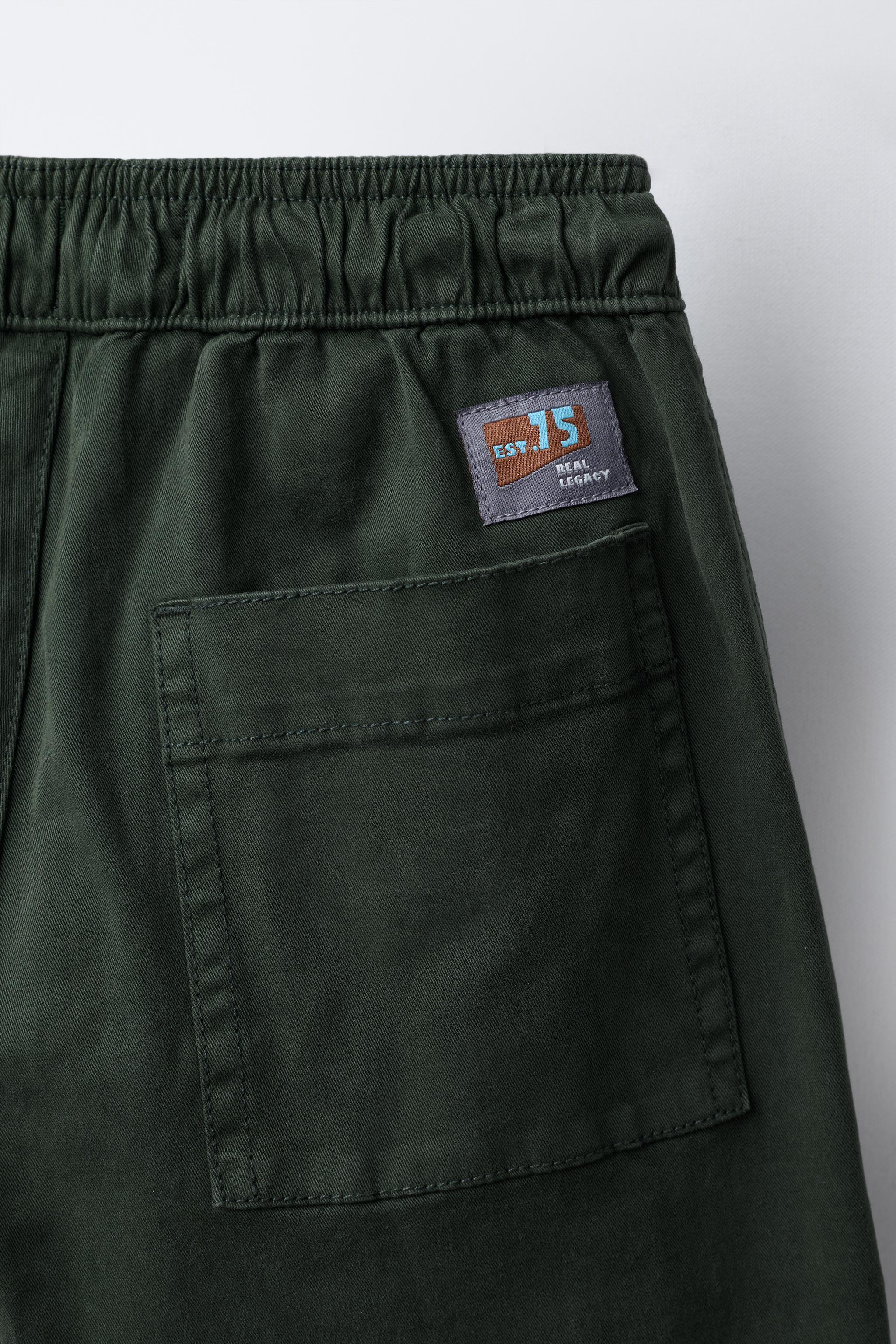 STRAIGHT LEG PANTS WITH LABEL