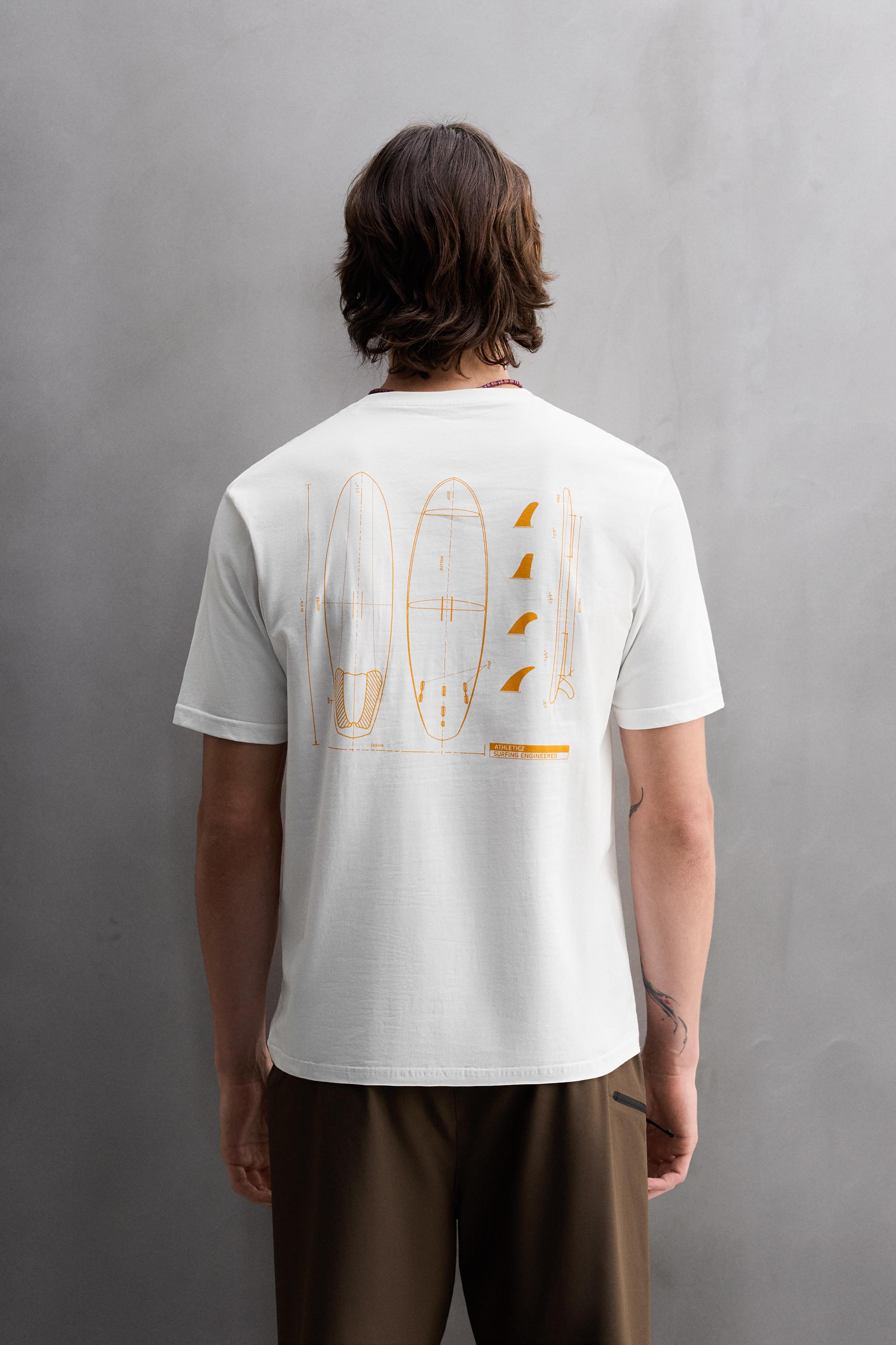 SURFBOARD PRINT T-SHIRT