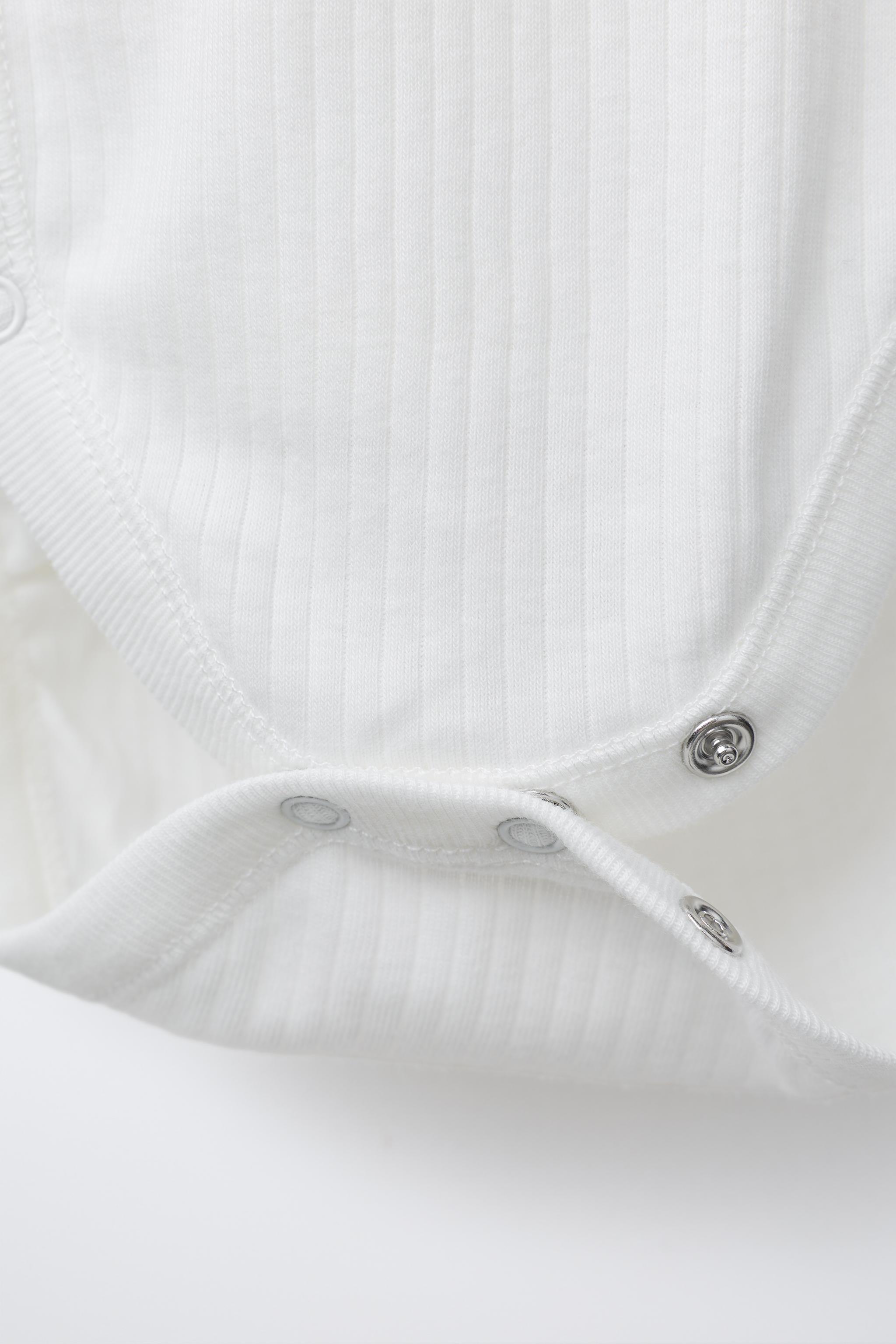 0-6 MONTHS/ THREE-PACK OF LONG-SLEEVE BODYSUITS WITH KIMONO COLLAR