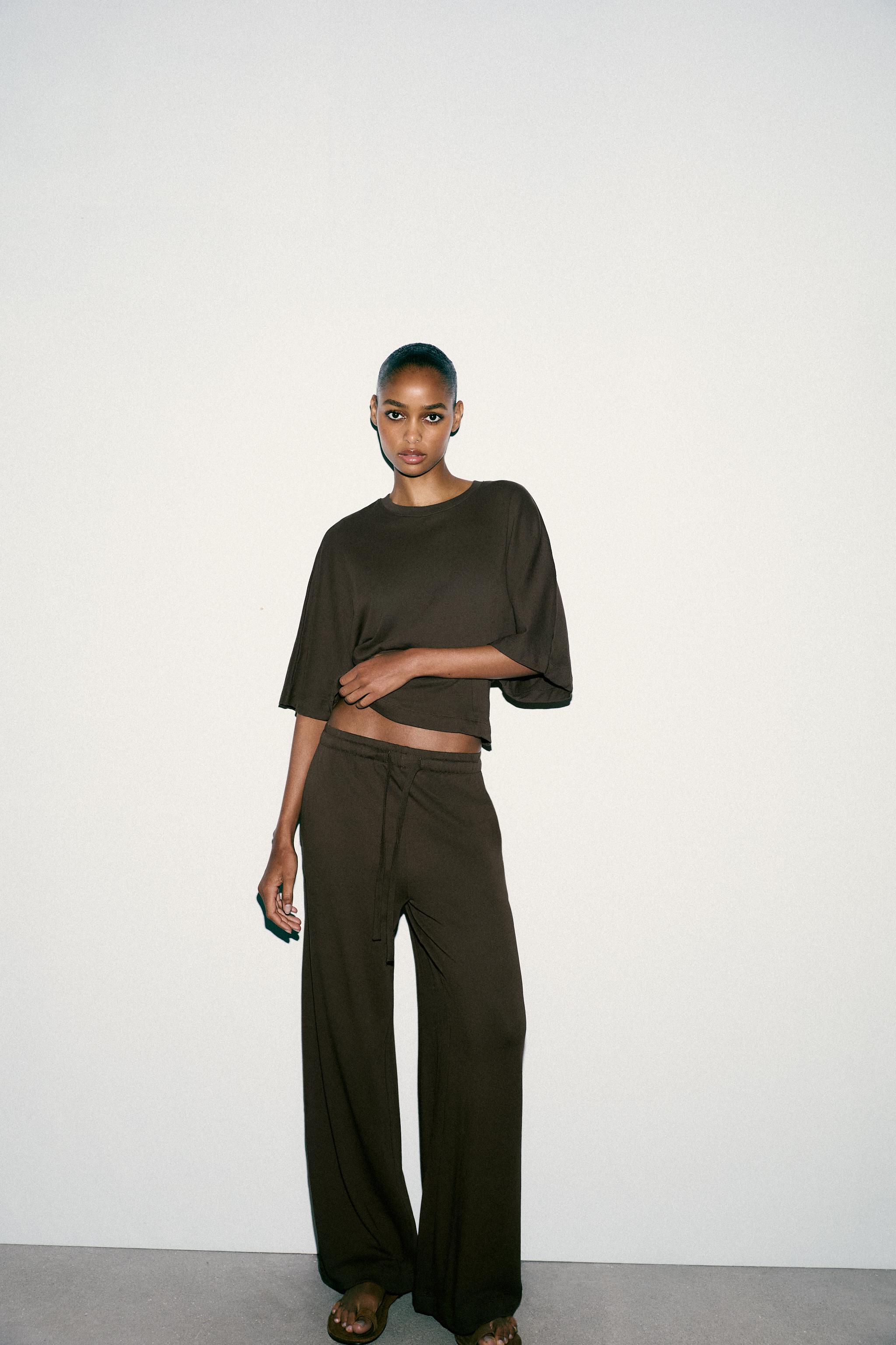 STRAIGHT LEG COTTON PANTS