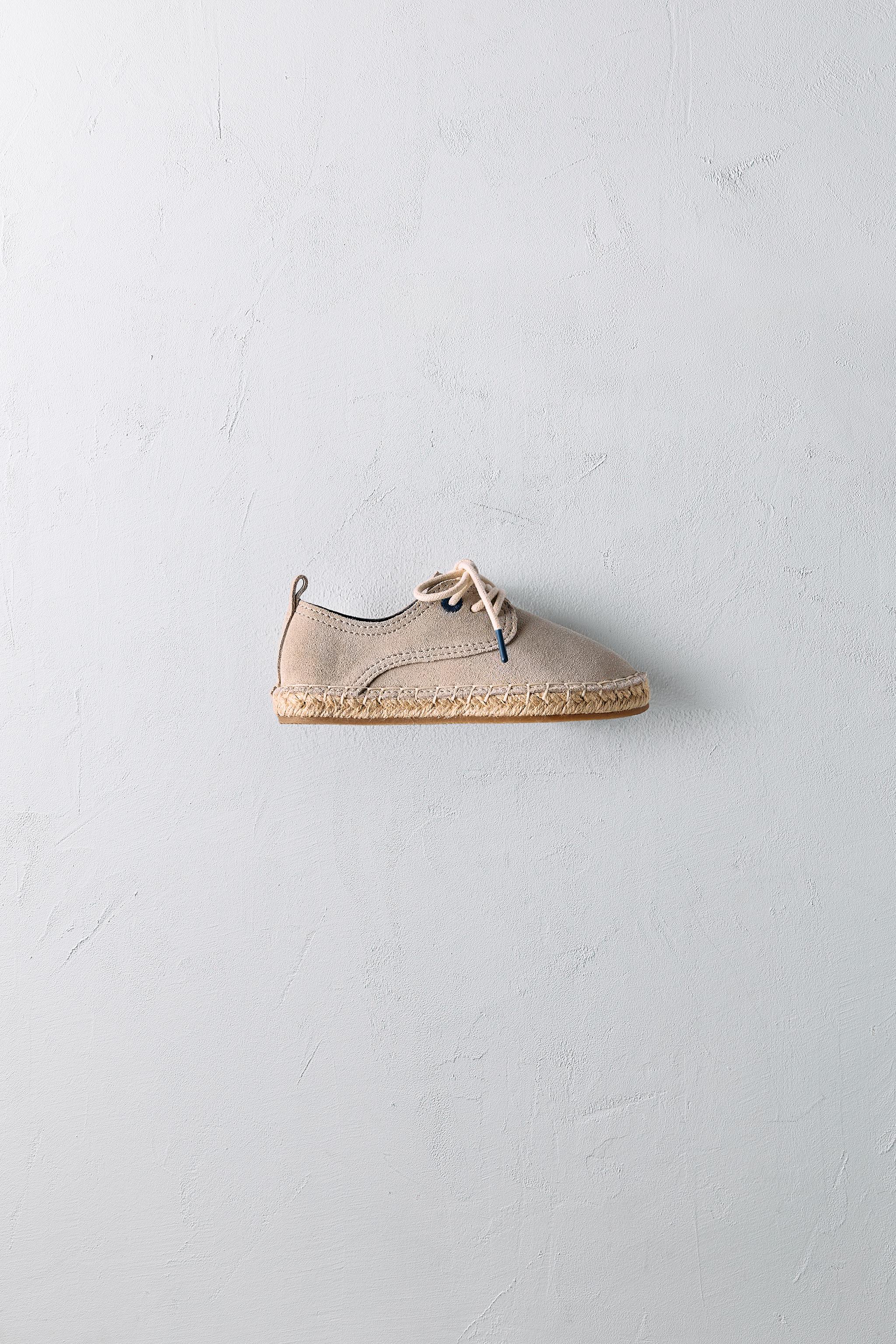 LIMITED EDITION JUTE LEATHER DERBY SHOES