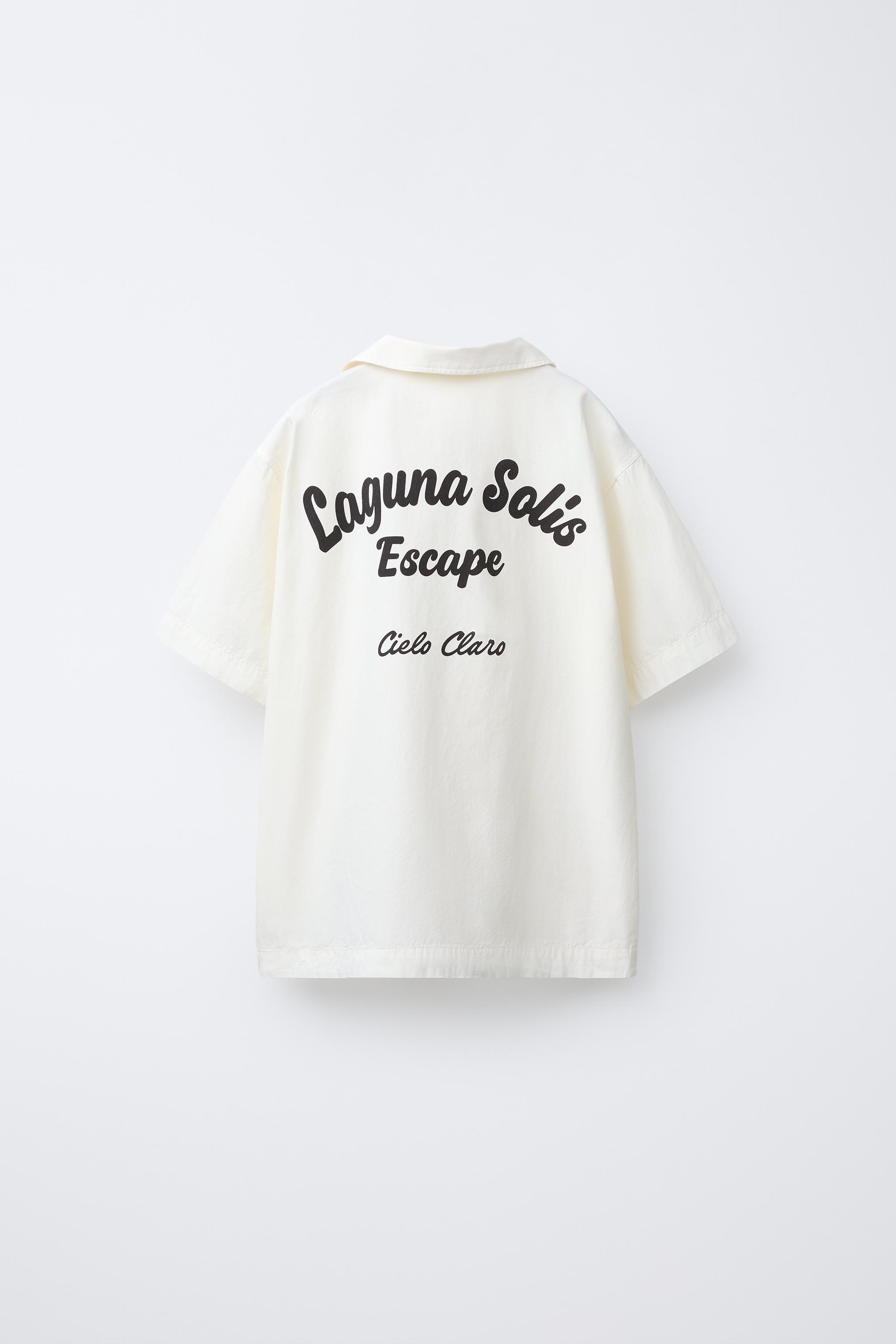 TEXT BOWLING SHIRT
