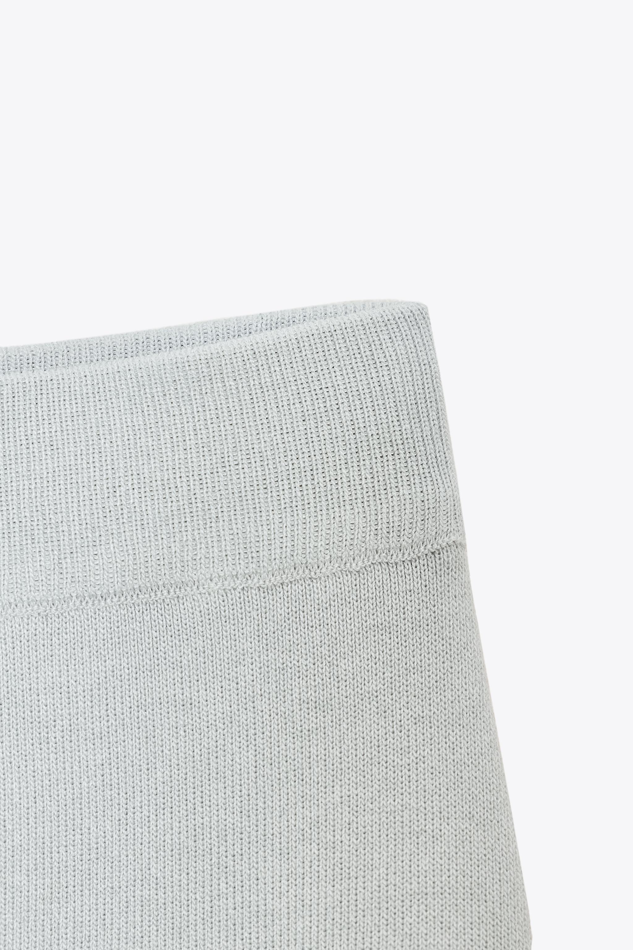 PLAIN KNIT MIDI SKIRT