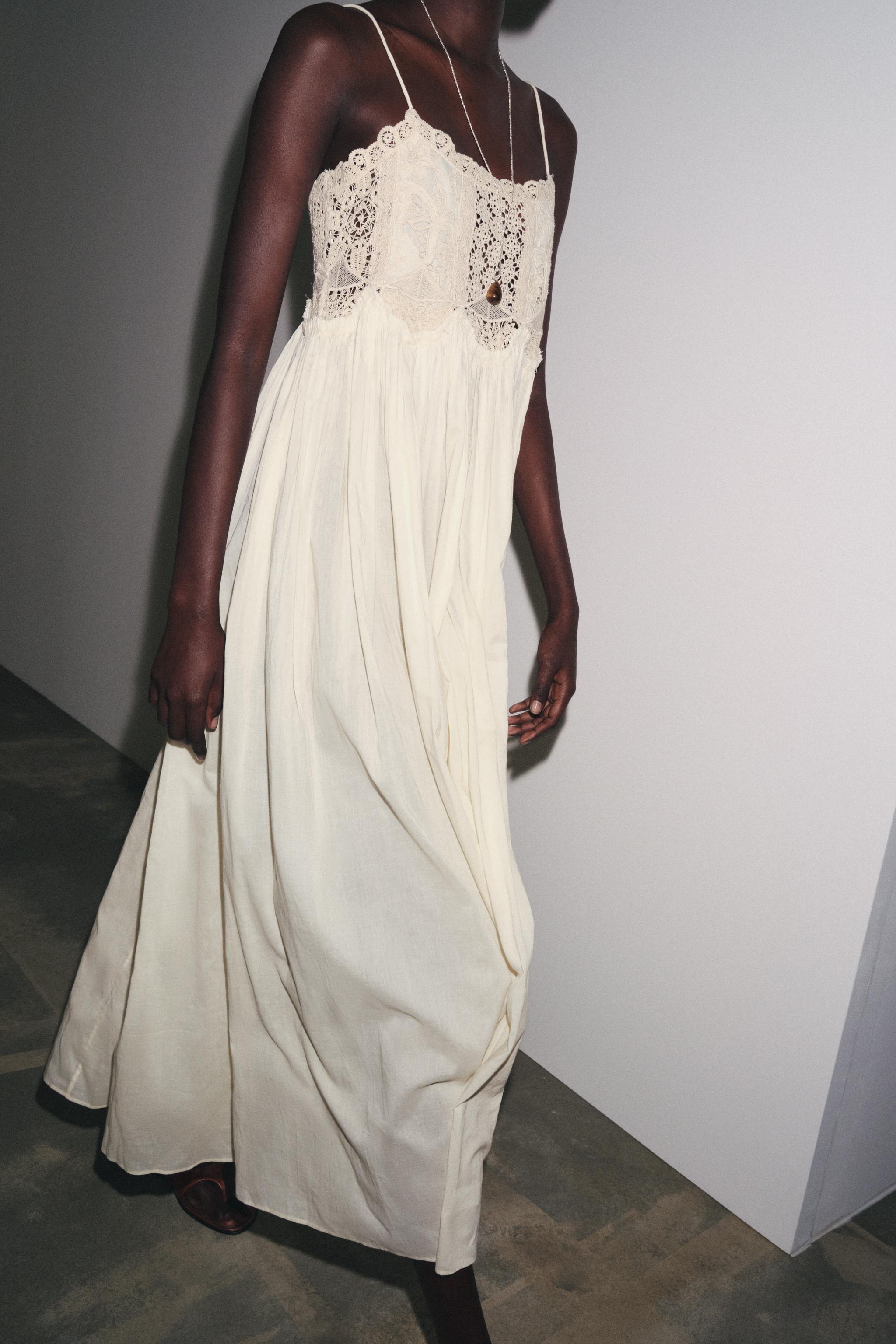 ZW COLLECTION CROCHET STRAP DRESS