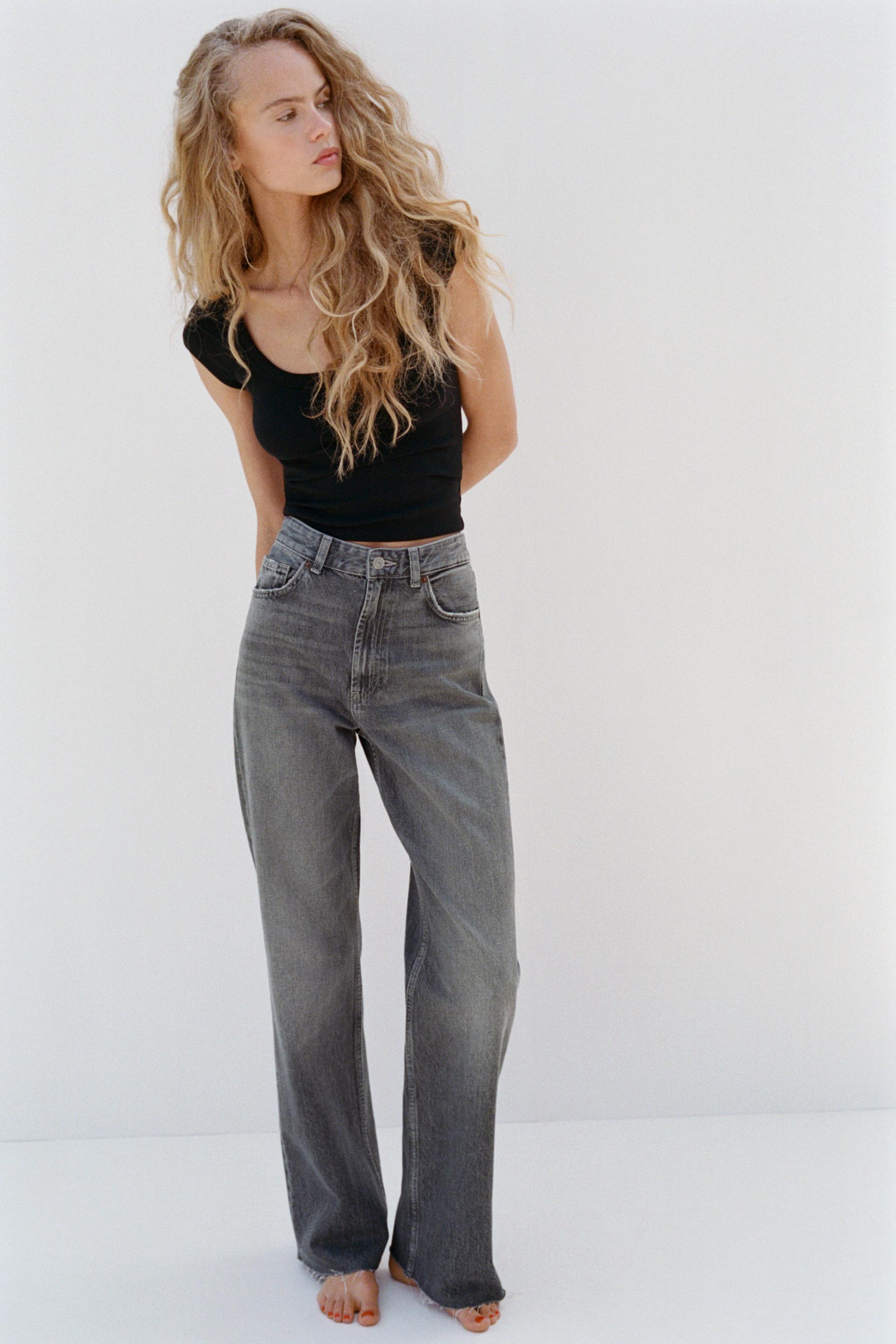TRF HIGH RISE WIDE LEG JEANS