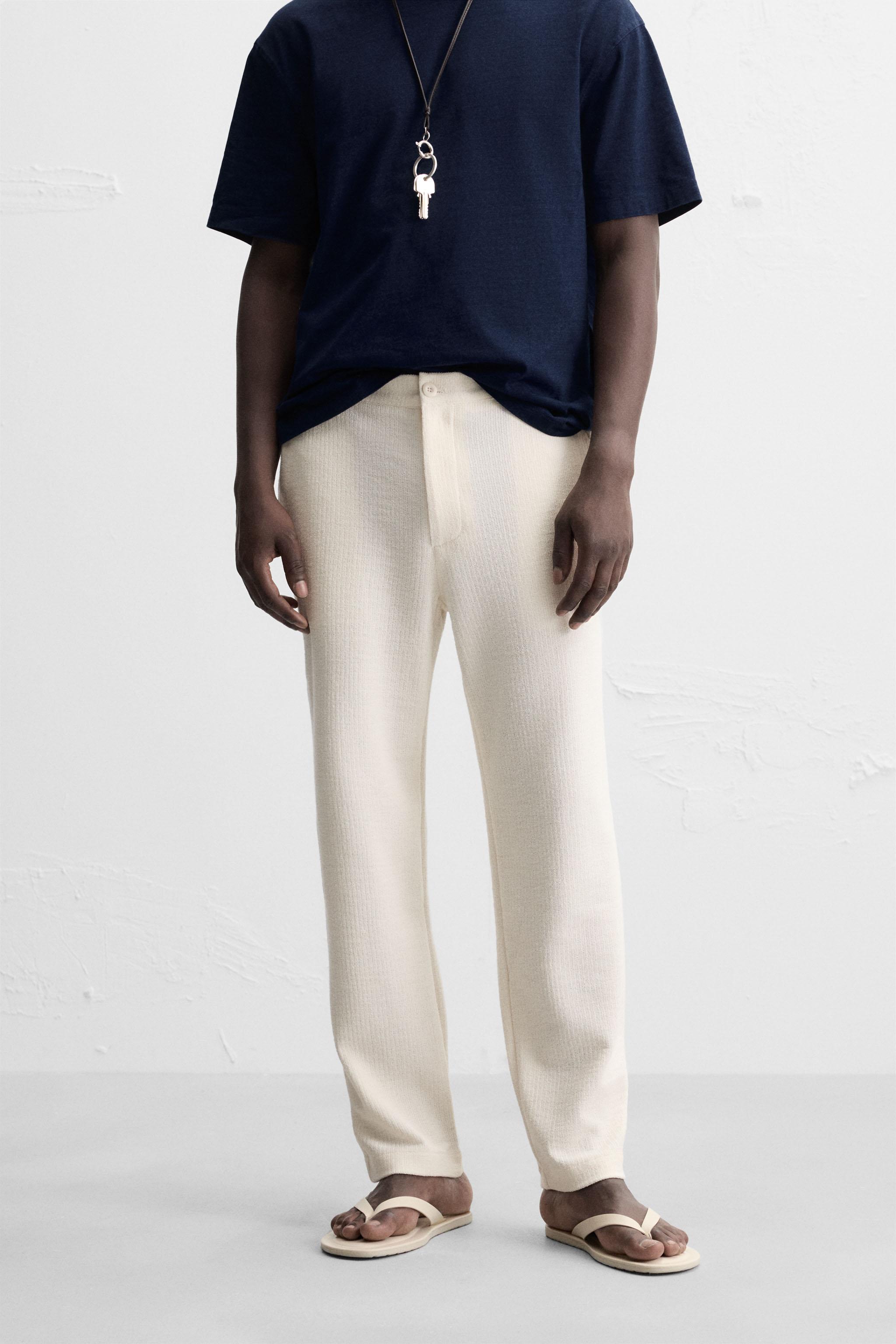 TEXTURED CHINO PANTS