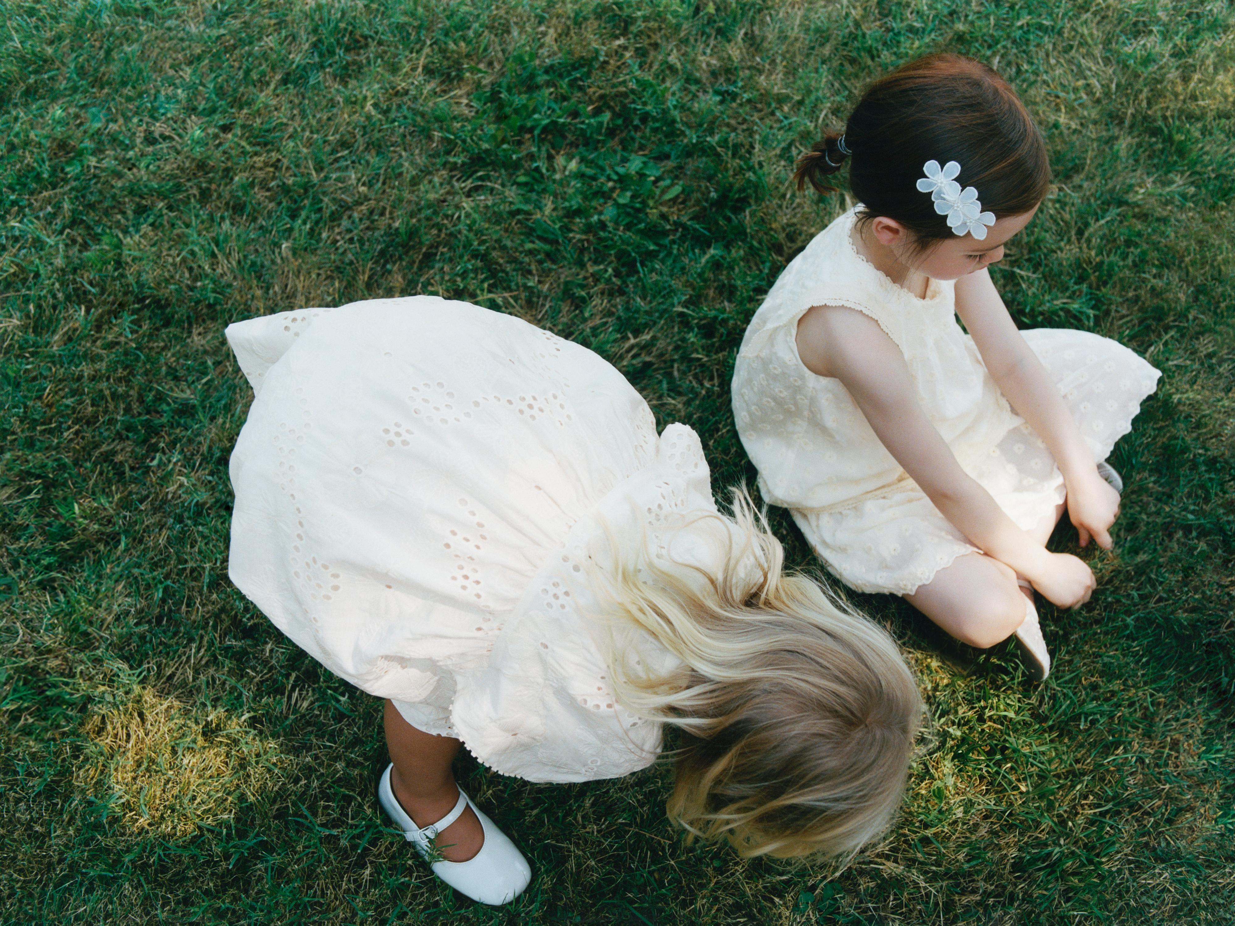 EMBROIDERED FLORAL ORGANZA DRESS
