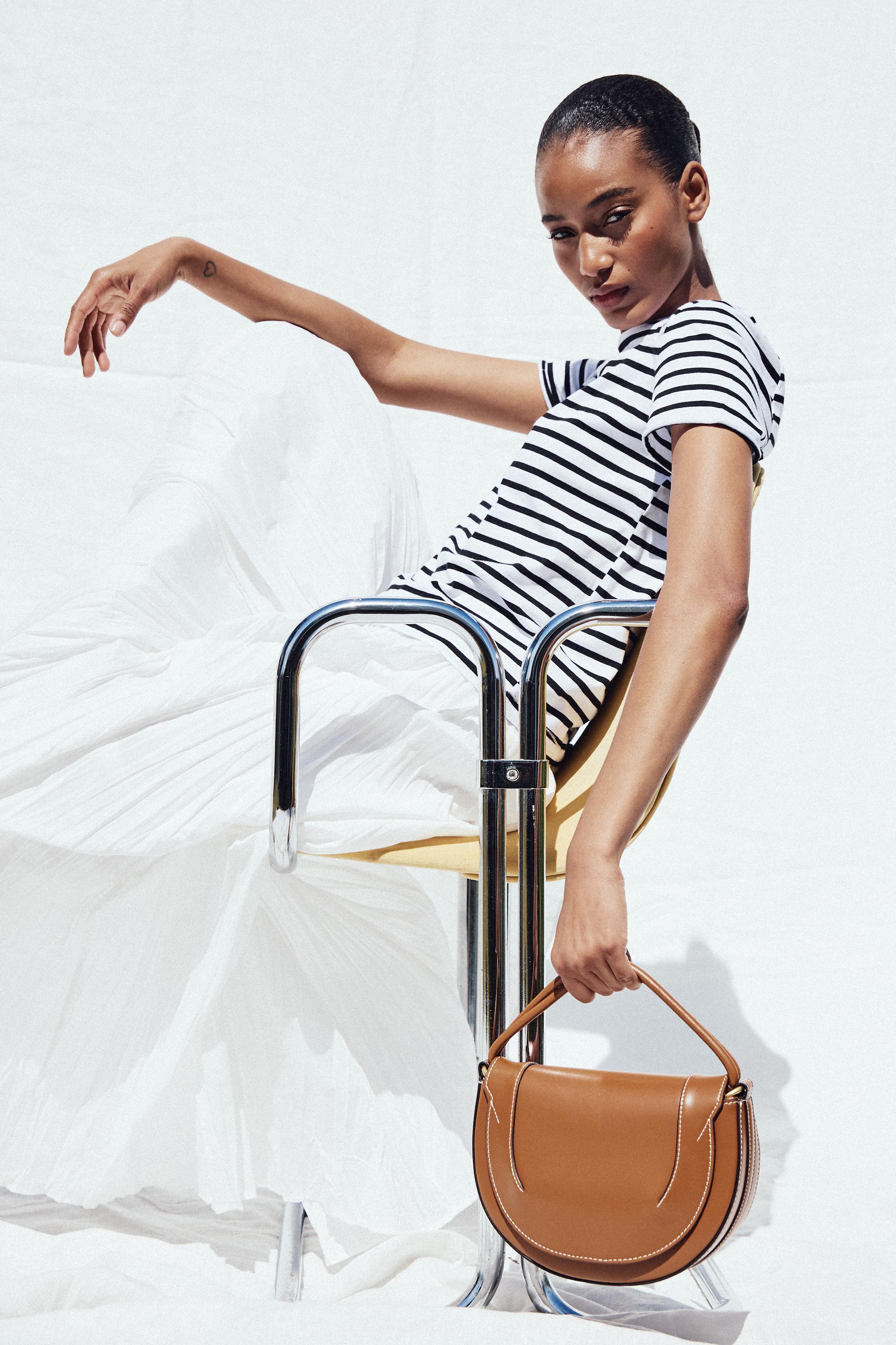 CANVAS STITCH CROSSBODY BAG