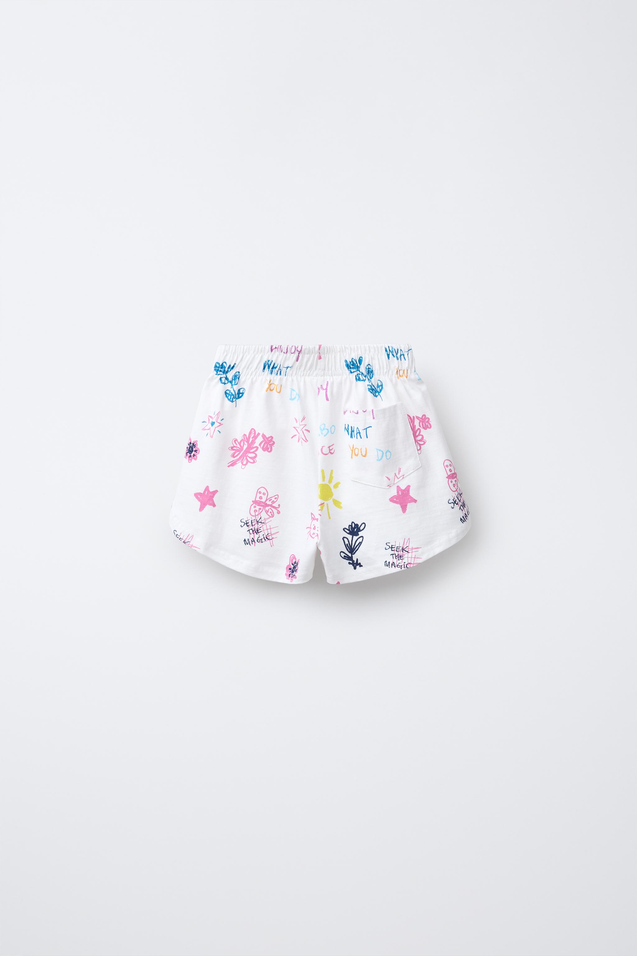 CROPPED T-SHIRT AND PRINTED BERMUDA SET