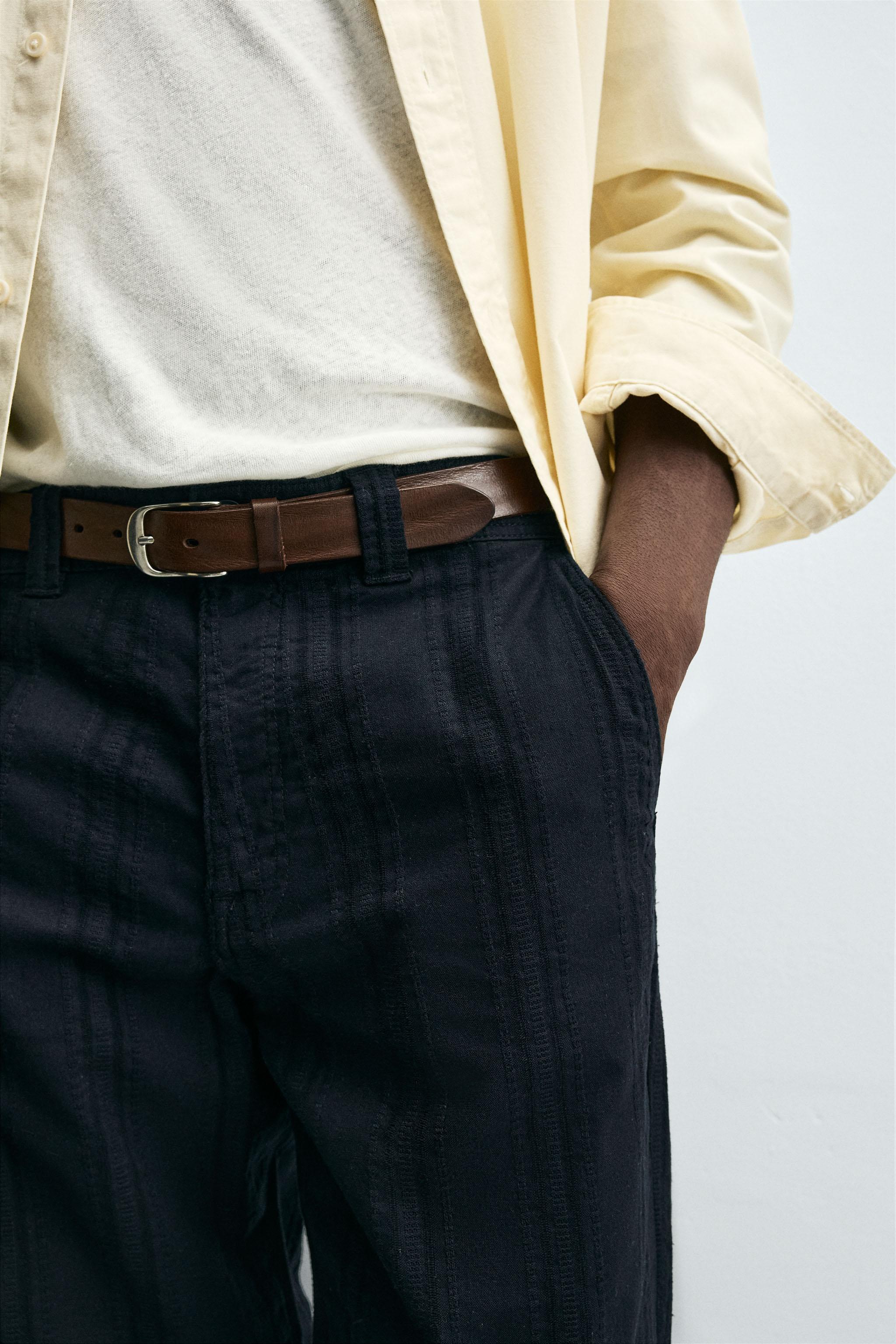 JACQUARD STRIPED PANTS