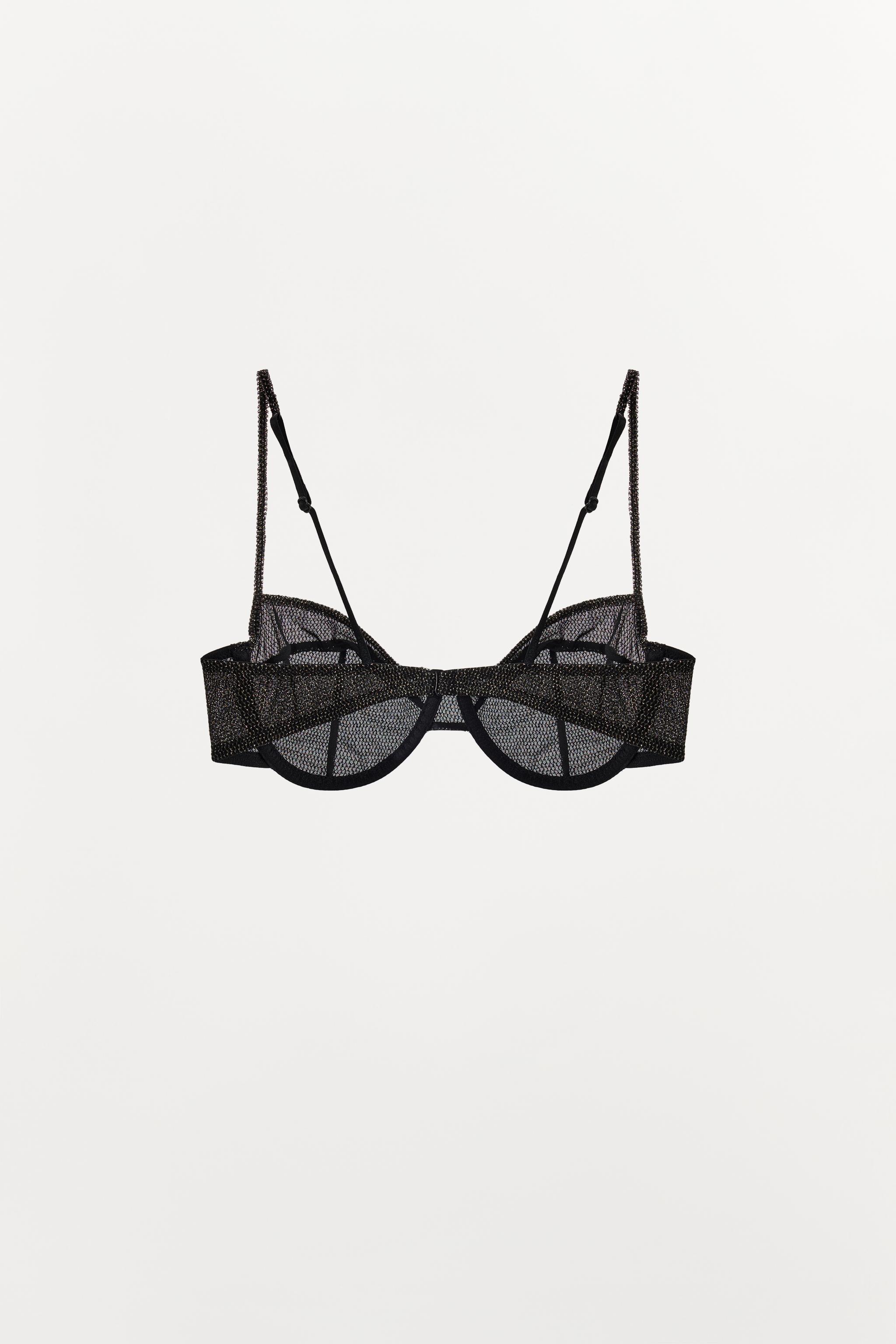 METALLIC THREAD UNDERWIRE BRA