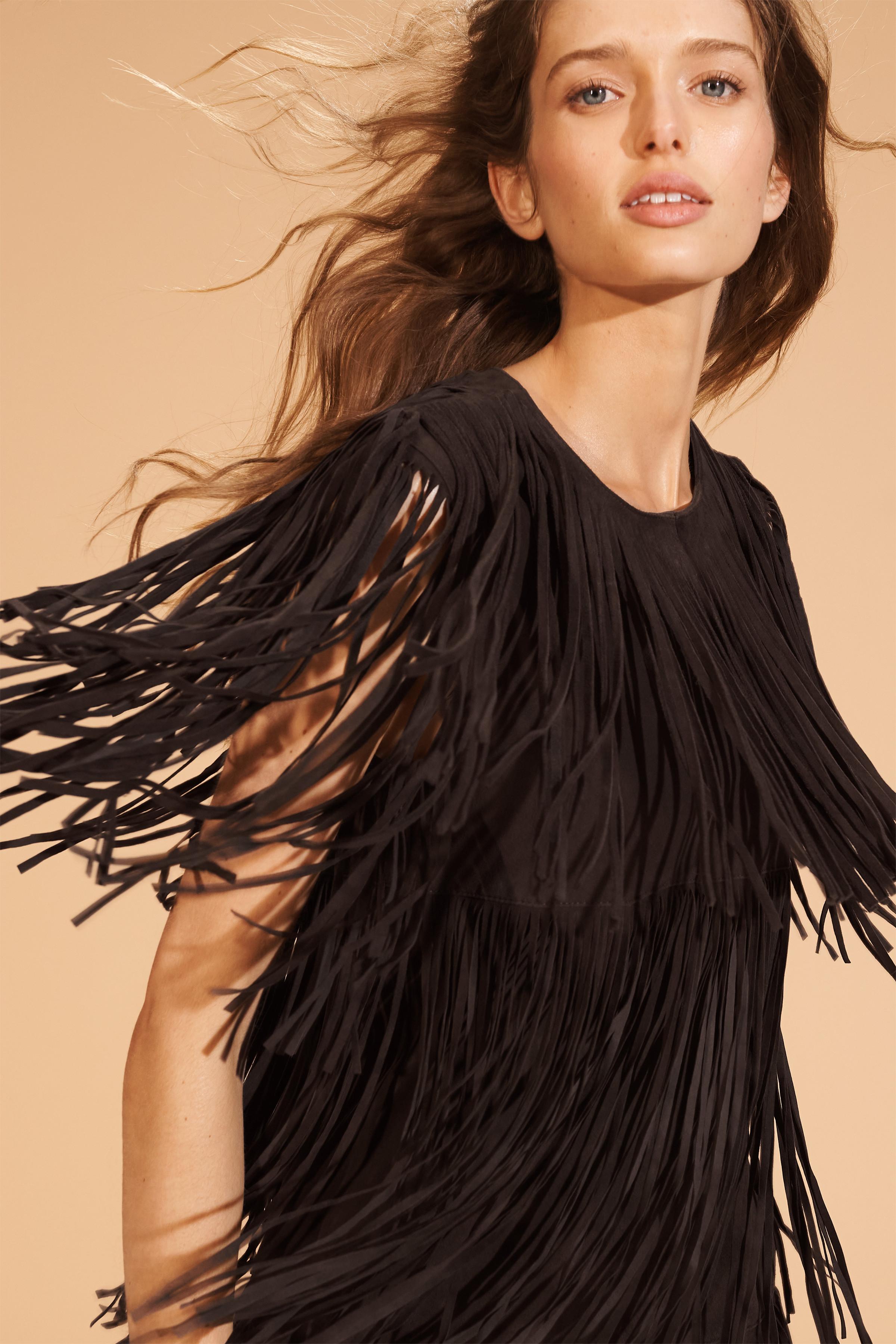 LIMITED EDITION SUEDE FRINGE DRESS