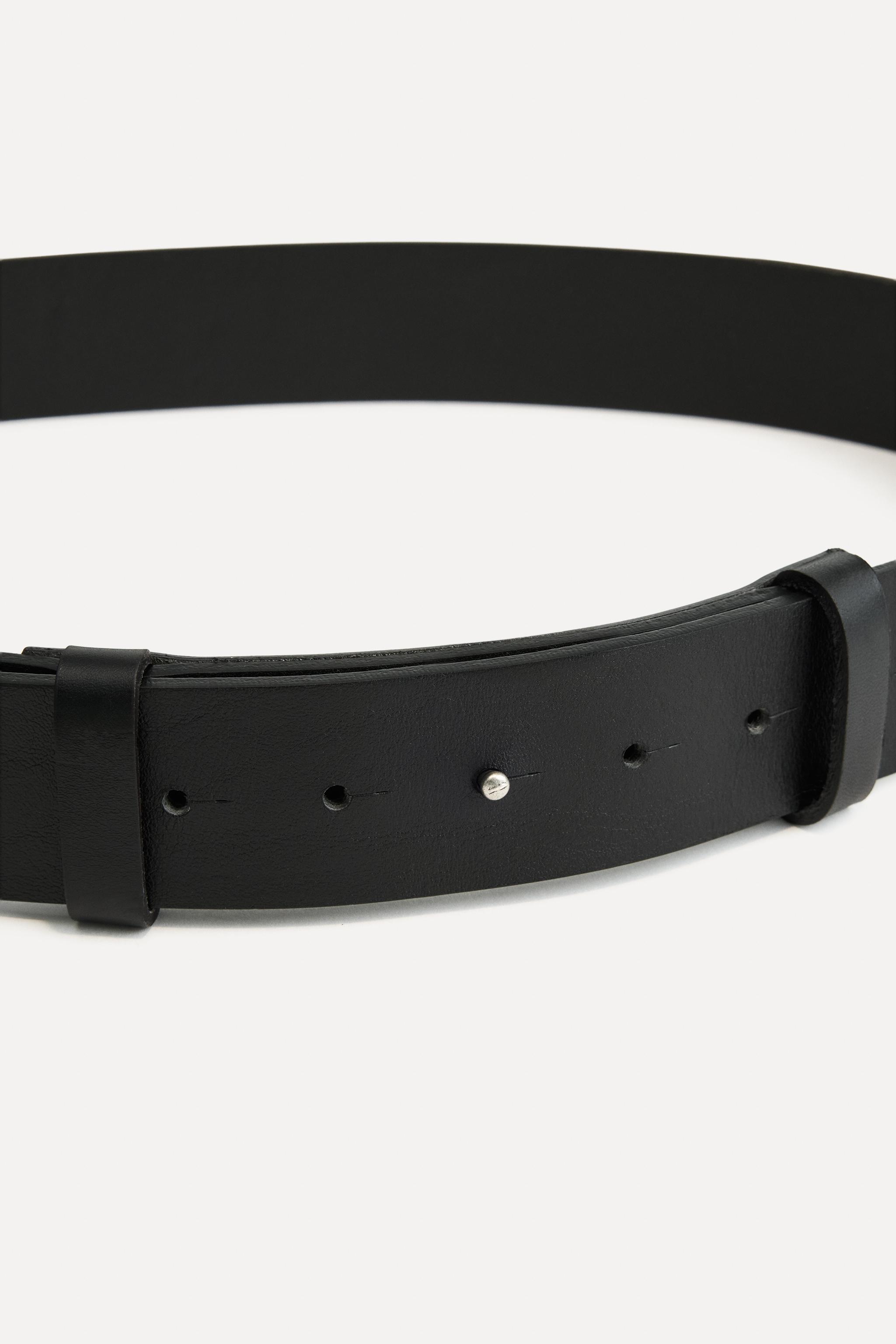 PLAIN LEATHER BELT 50TH ANNIVERSARY