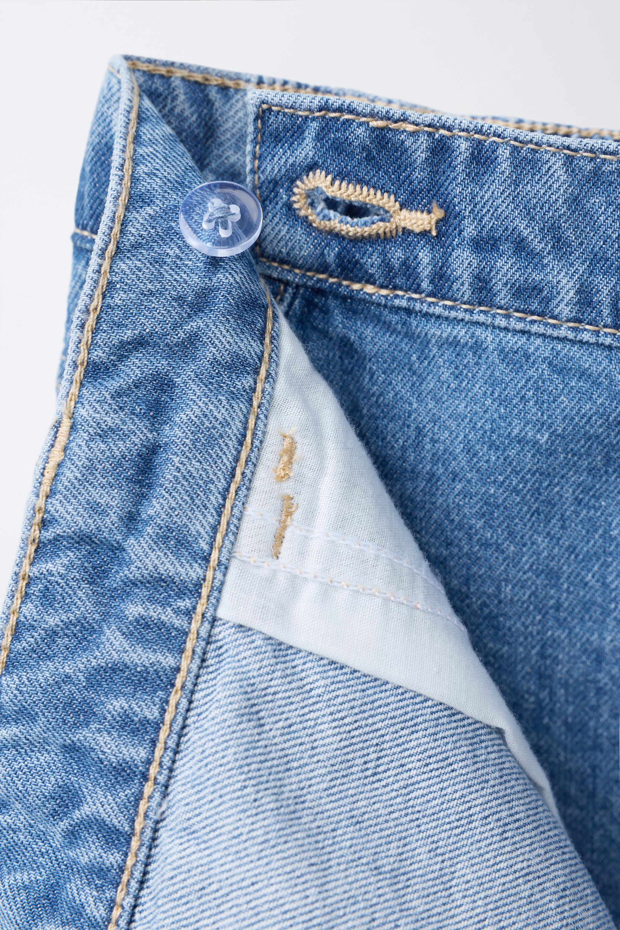 HIGH WAIST HEART BUTTON DENIM SKORT