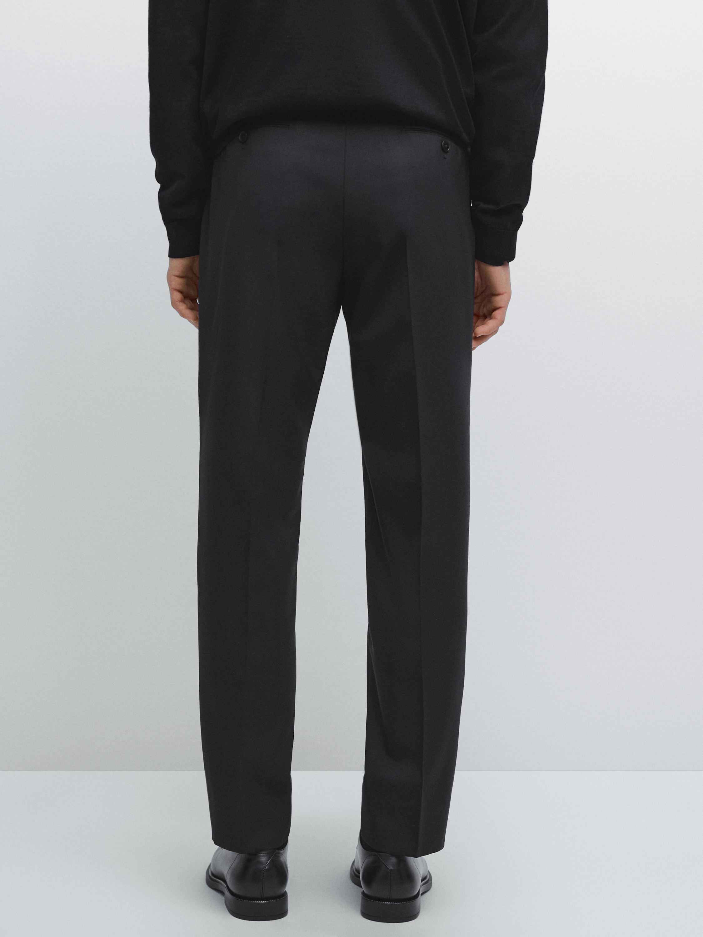 100% wool suit trousers