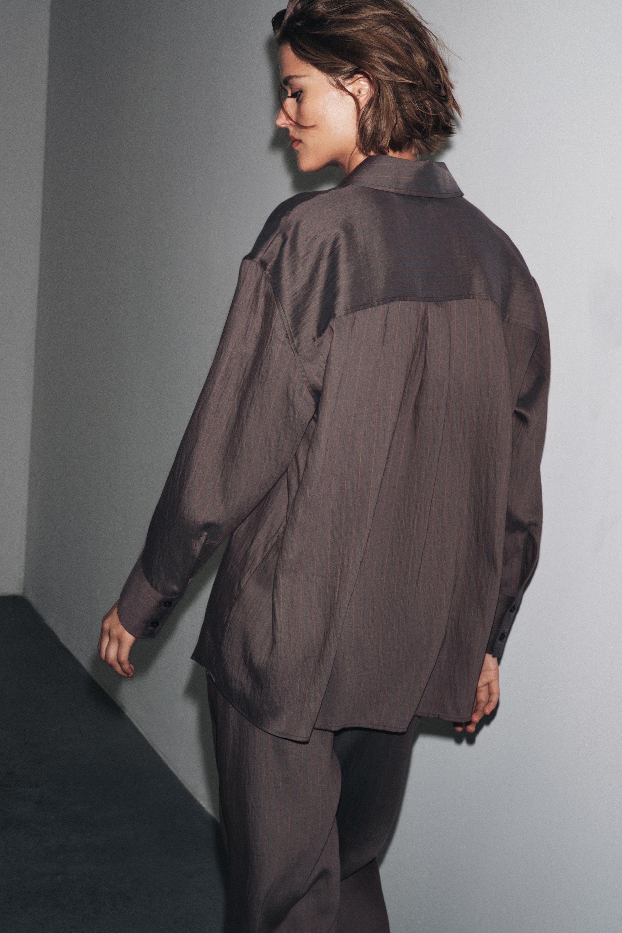 ZW COLLECTION OVERSIZED STRIPED SHIRT