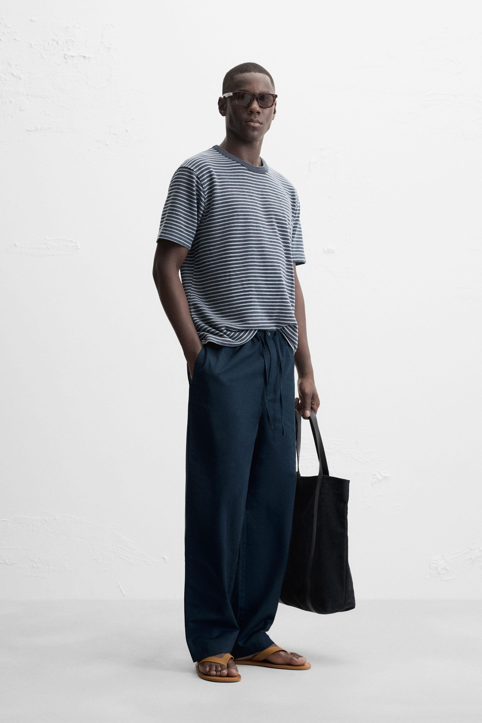 RELAXED STRAIGHT FIT PANTS