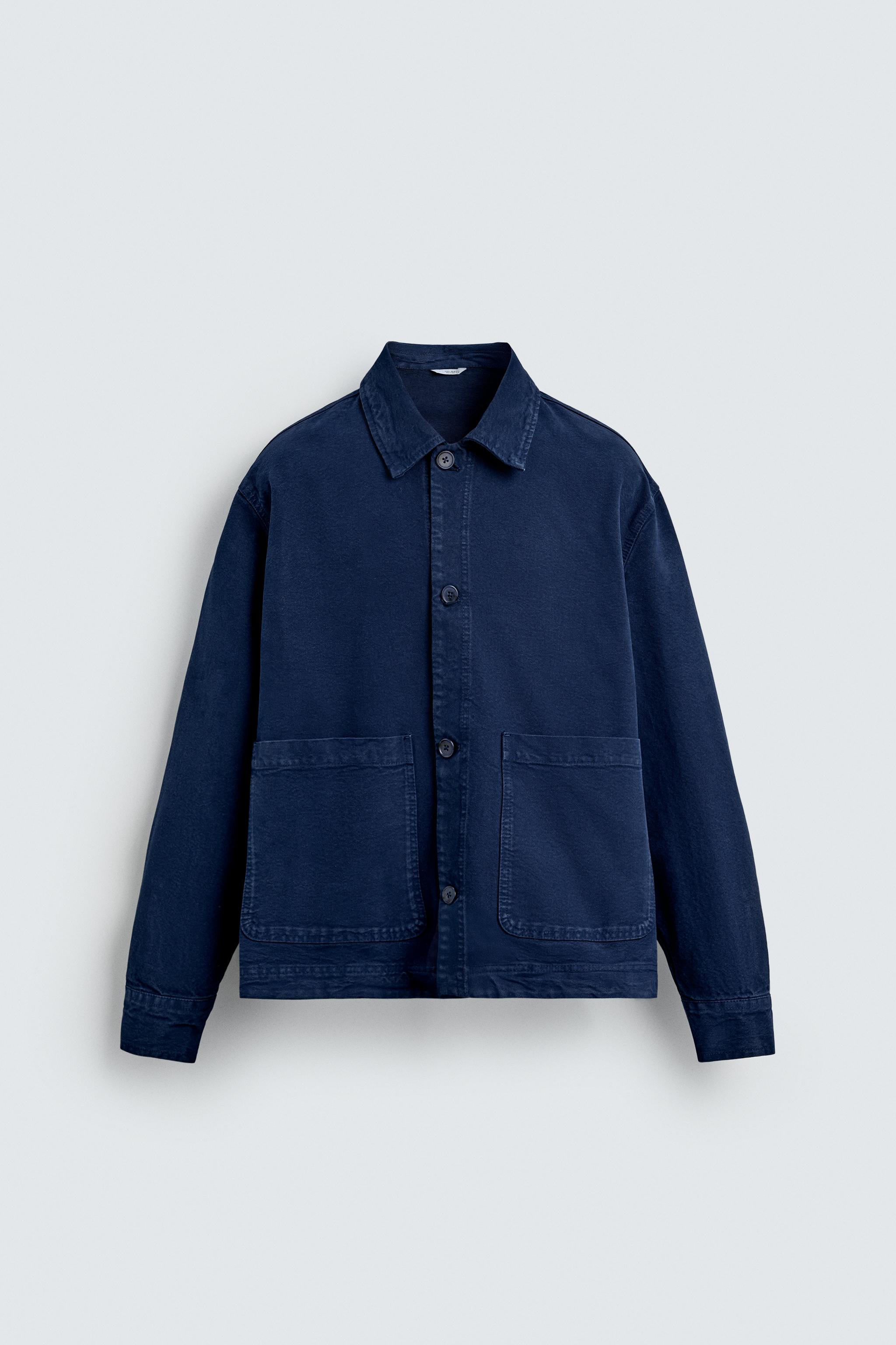 TEXTURED POCKET OVERSHIRT