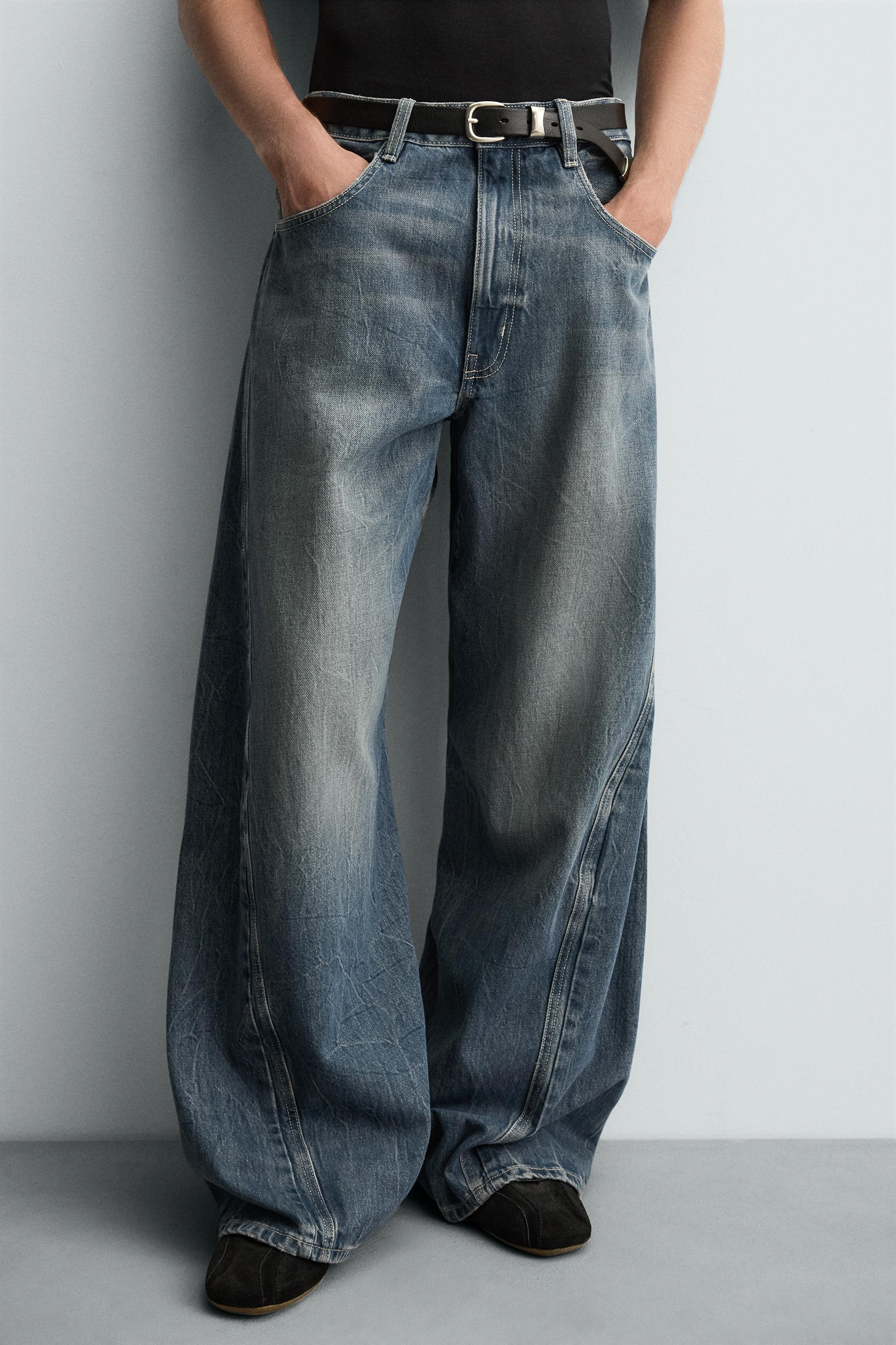 BAGGY FIT TWISTED SEAM JEANS