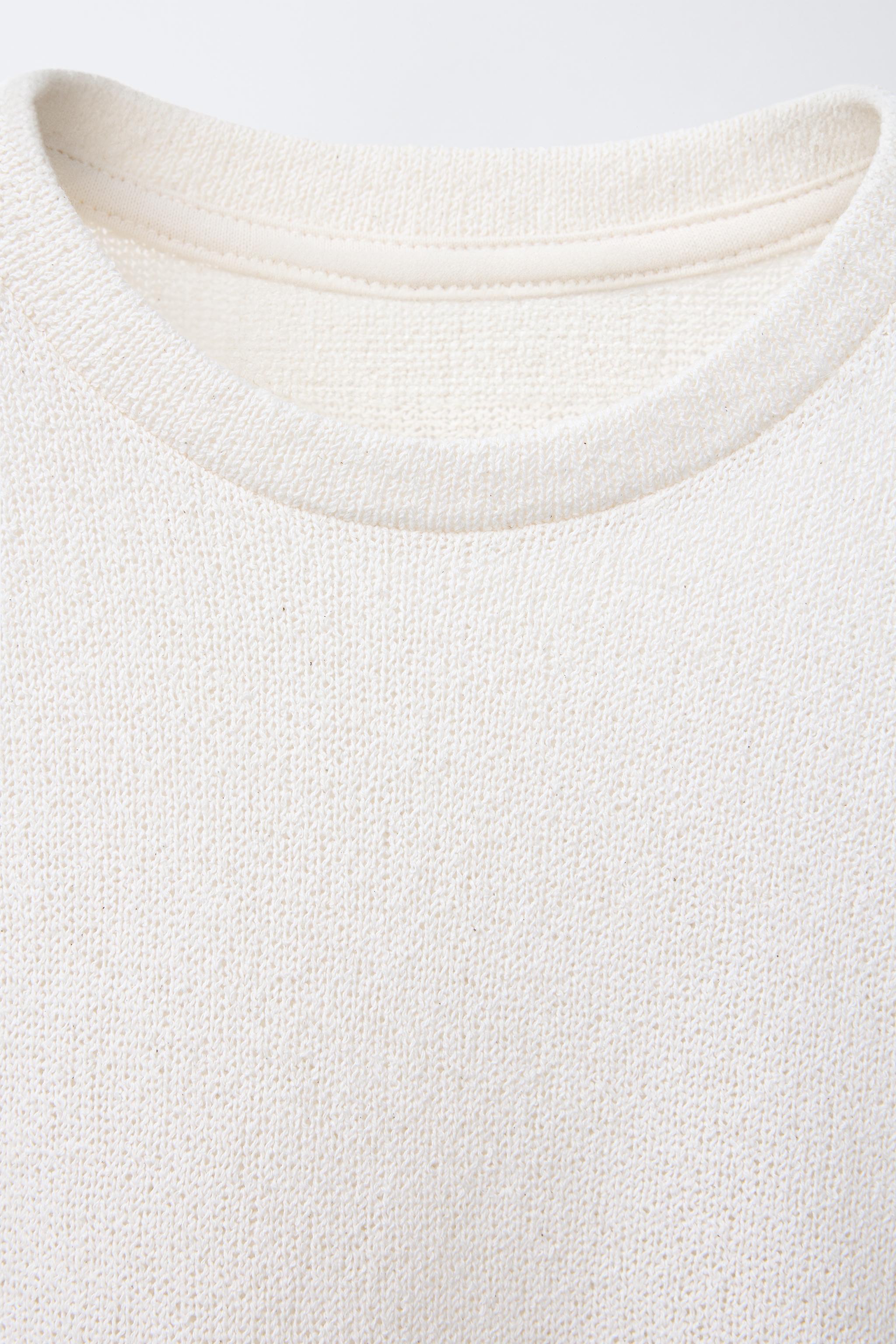 TEXTURED KNIT T-SHIRT